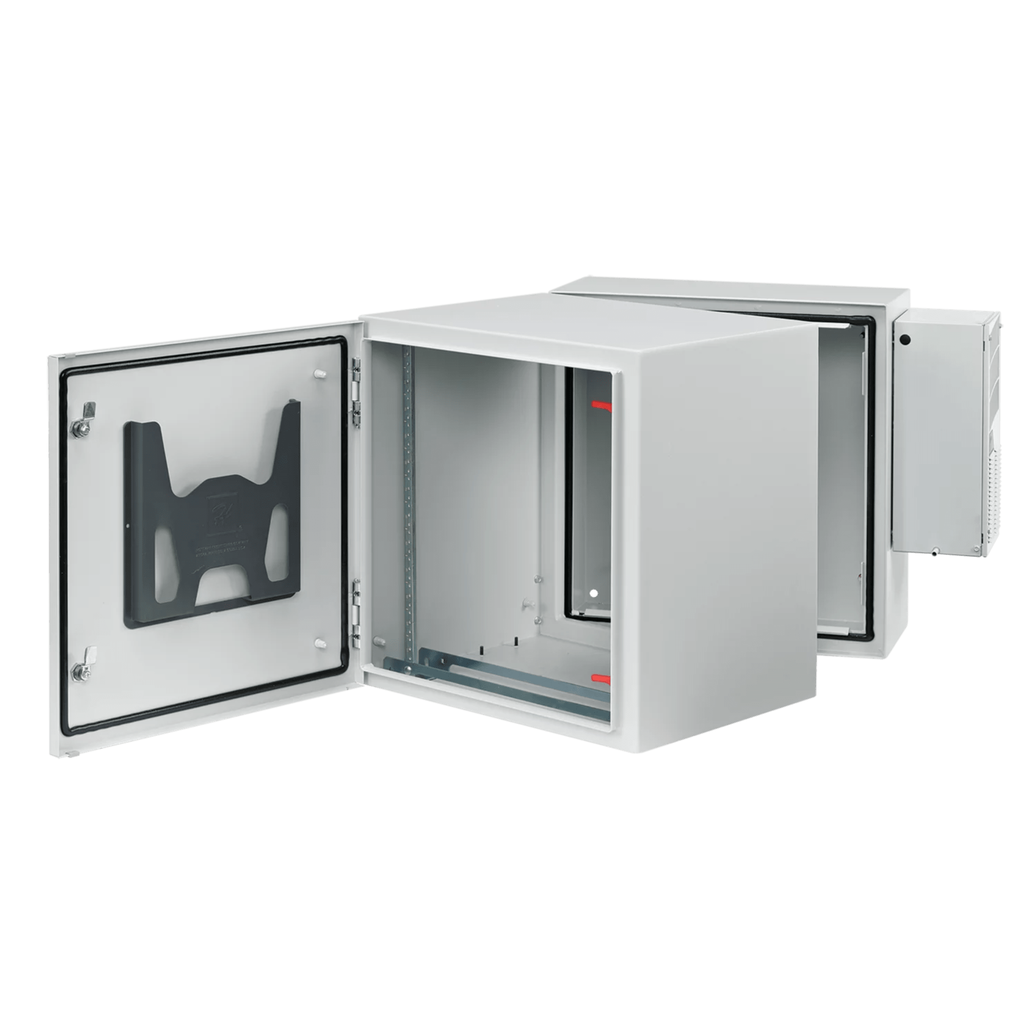 Gabinete Industrial / 19 UR / Aire Acondicionado 4000 BTU / NEMA 4/12 / IP66 / IK10 / Doble Bisagra / 36" Alto x 24" Ancho x 30" Prof (914.4 x 609.6 x 762 mm) — HOFFMAN · SKU PTHS362430G4A