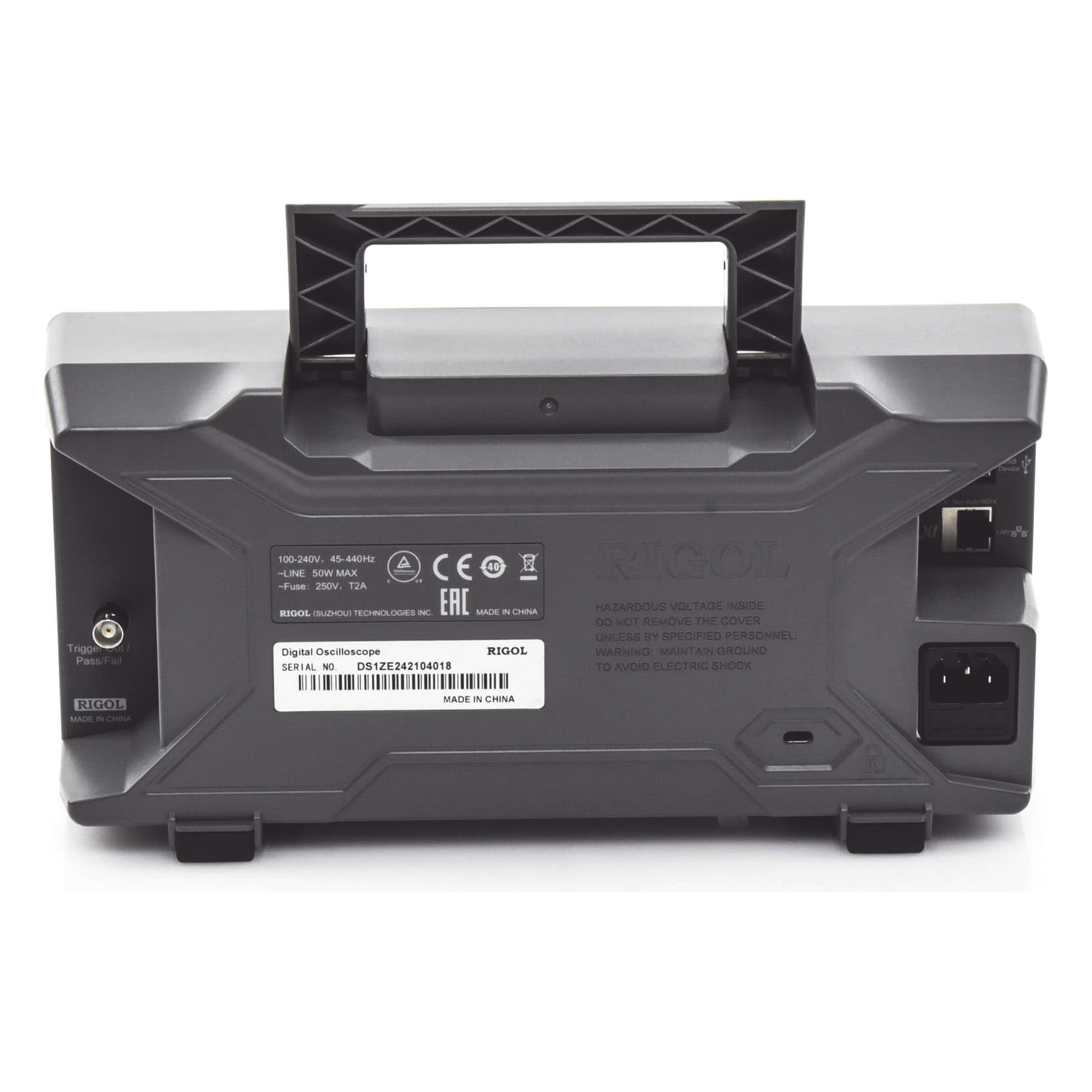 Osciloscopio Digital / 2 Canales Análogos / 200 MHz Ancho de Banda / 1 GS/s Muestreo / 25 Mpts Memoria / 7'' TFT LCD
