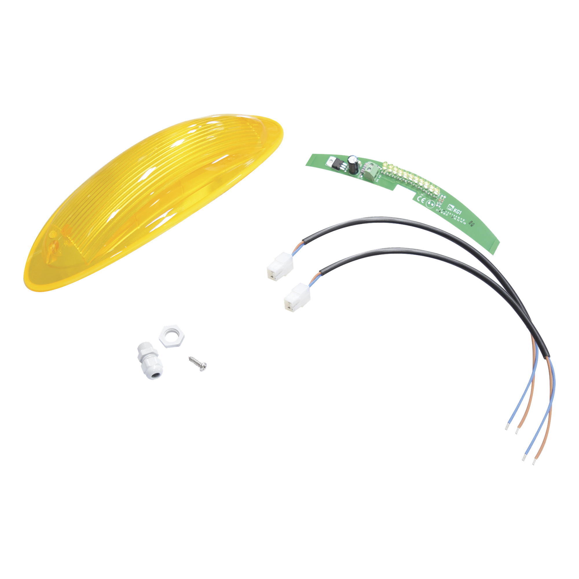 Lámpara LED Intermitente / Difusor de Alta Eficiencia / Montaje en Cúpula / Alcance 10 m (32.8 ft) / Bajo Consumo Energético / Industrial — CAME · SKU 001-G02801