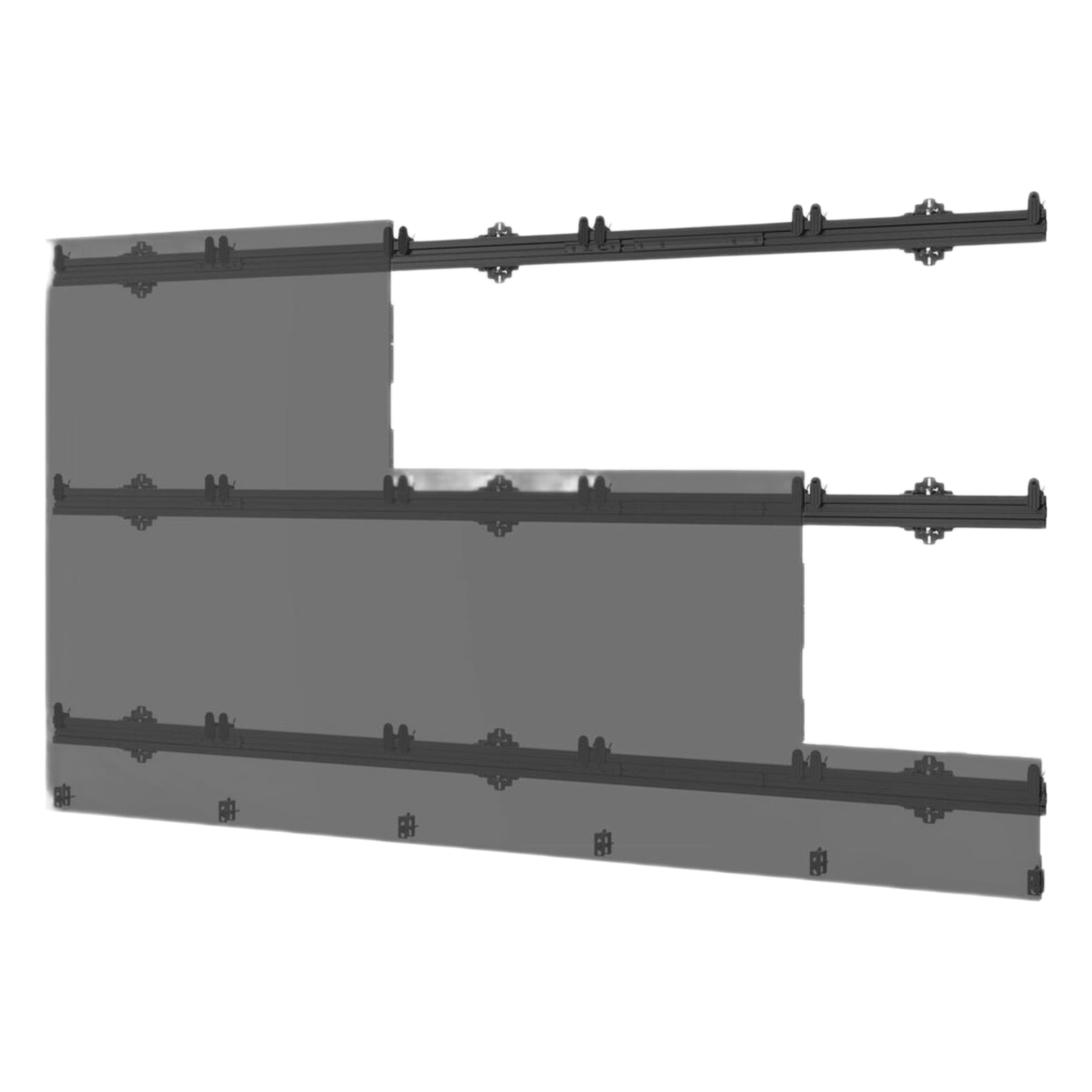 Sistema de Montaje para Videowall LED / 5x5 Paneles / Carga 284.1 kg (625 lb) / Ajuste de Precisión Dual / Aluminio Anodizado / Hasta 135" 3.05 x 1.69 m (10 x 5.5 ft) — PEERLESS · SKU LEDUNVS-5X5