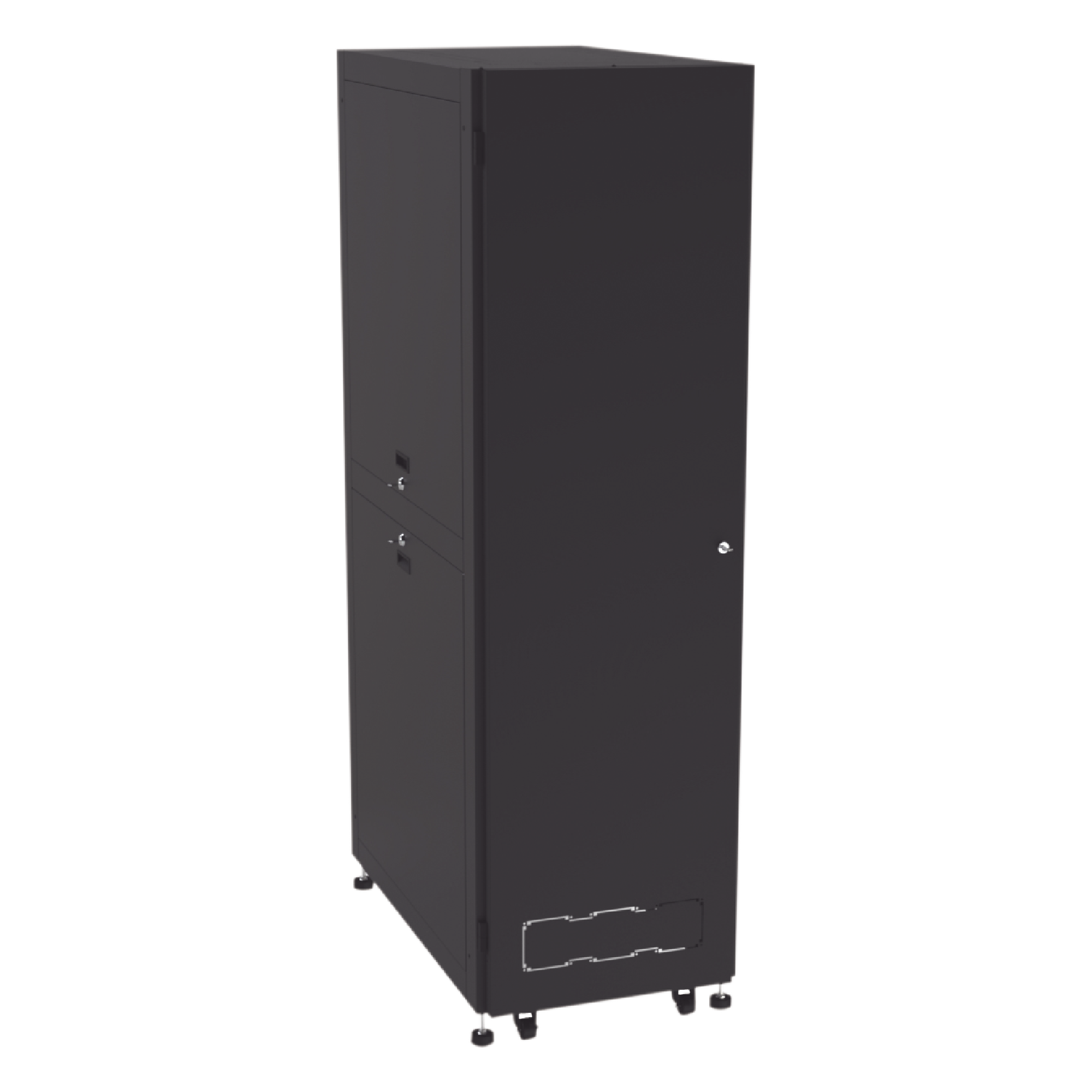 Gabinete Rack de Piso / 19" Estándar / 42UR / 600 mm x 1000 mm / Acero / Puerta con Cristal Templado