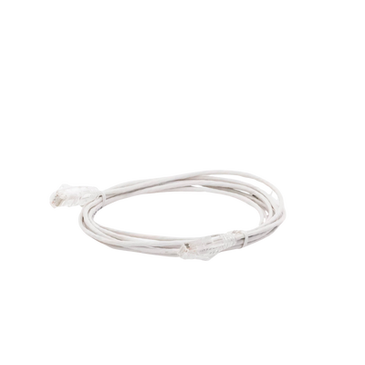 Cable de Parcheo Slim UTP Cat6 - 3 Metros (9.84 Pies) Blanco Diámetro Reducido (28 AWG)