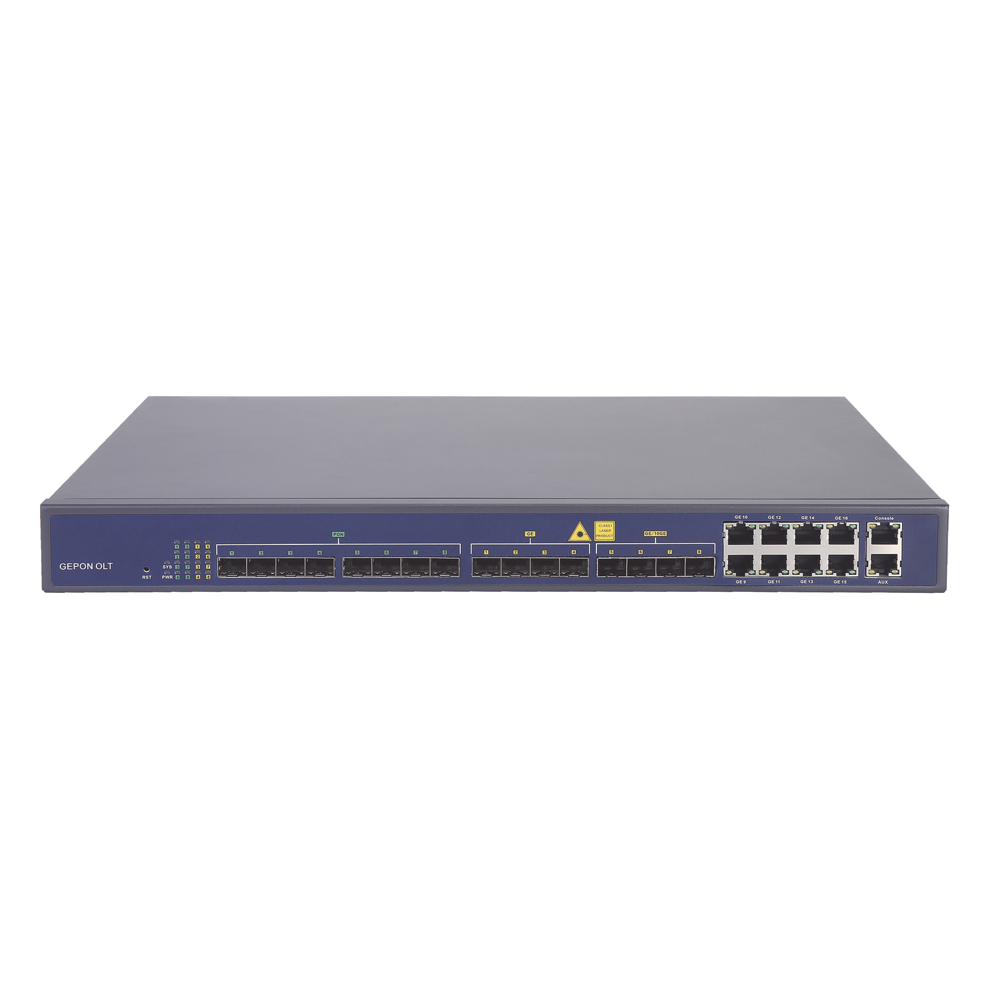 OLT / 8 Puertos EPON / 16 Puertos Uplink / 512 ONUs / 10G SFP+ / Rack 1U — V-SOL · SKU V1600-D8