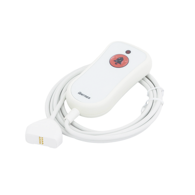 Pulsador de Cama / Antibacteriano / Botón de Alarma 20 mm / IP67 / Cable 2 m Resistente al Fuego / Braille SOS — IBERNEX · SKU NX0881/MG