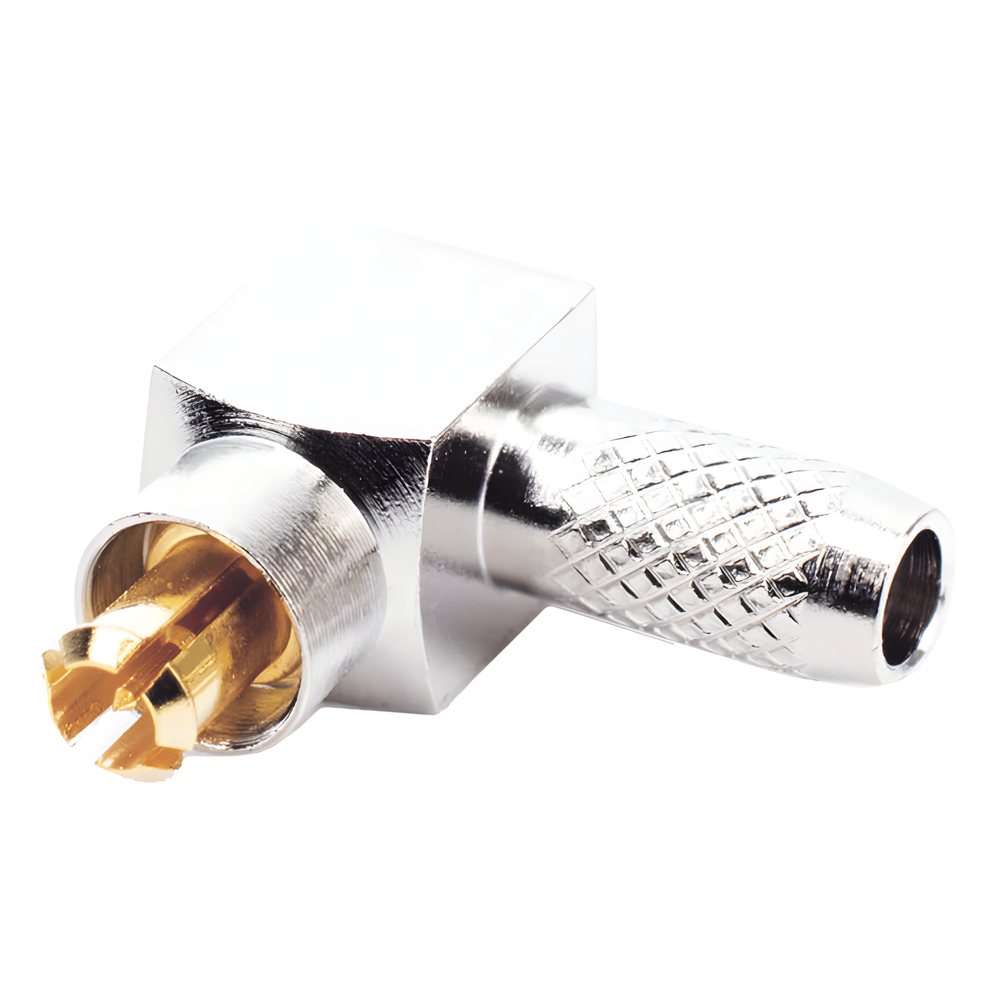 Conector RF MC Card / Macho en Ángulo Recto / Anillo Plegable / Para Cable RG-316/U — RF INDUSTRIES,LTD · SKU RMC-6010-B