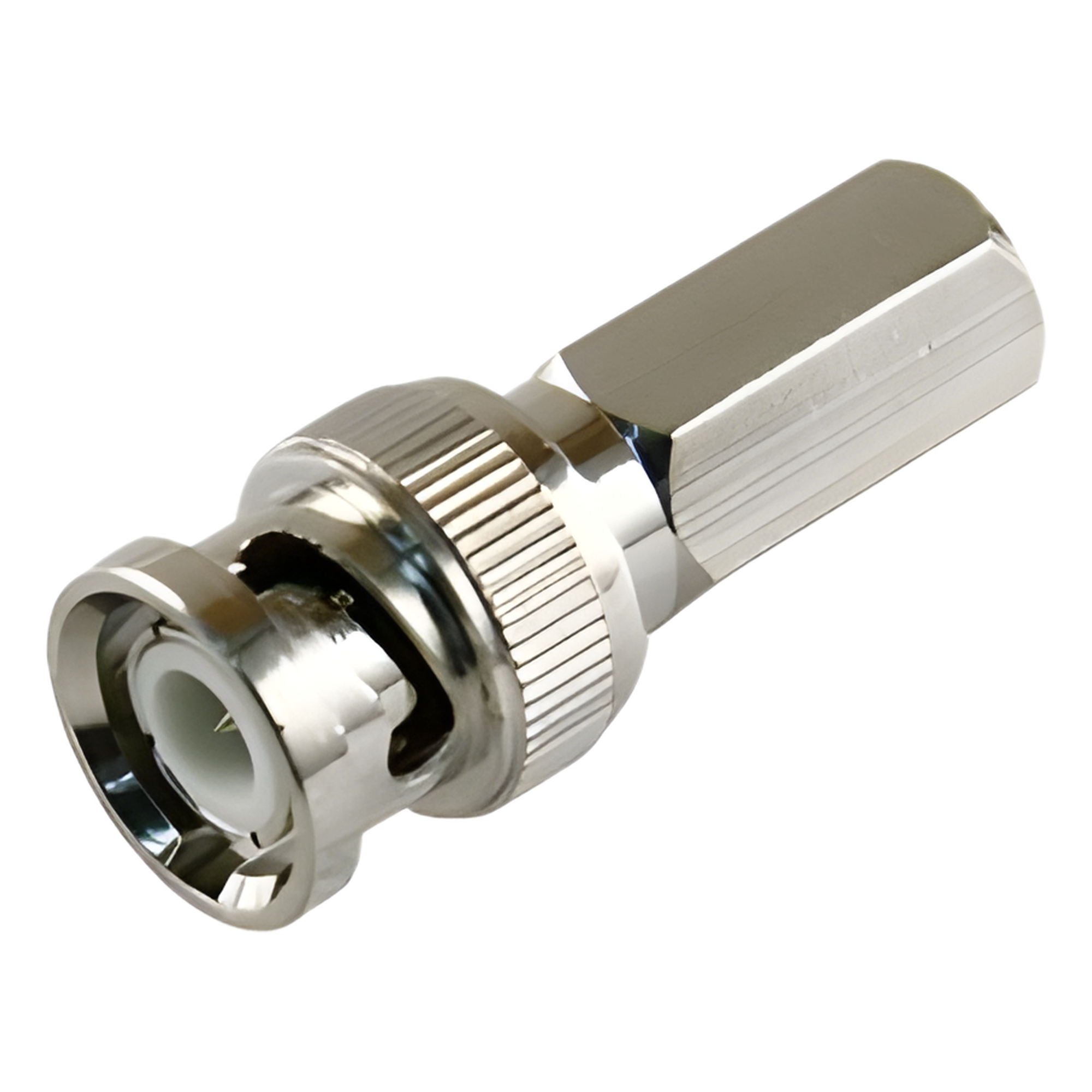 Conector BNC Macho / RG-59/U / 75 Ohm / Rosca Hexagonal 9.5 mm / Ensamble sin Herramientas / 13.9 mm x 31.8 mm — EPCOM TITANIUM · SKU TT-RG-92