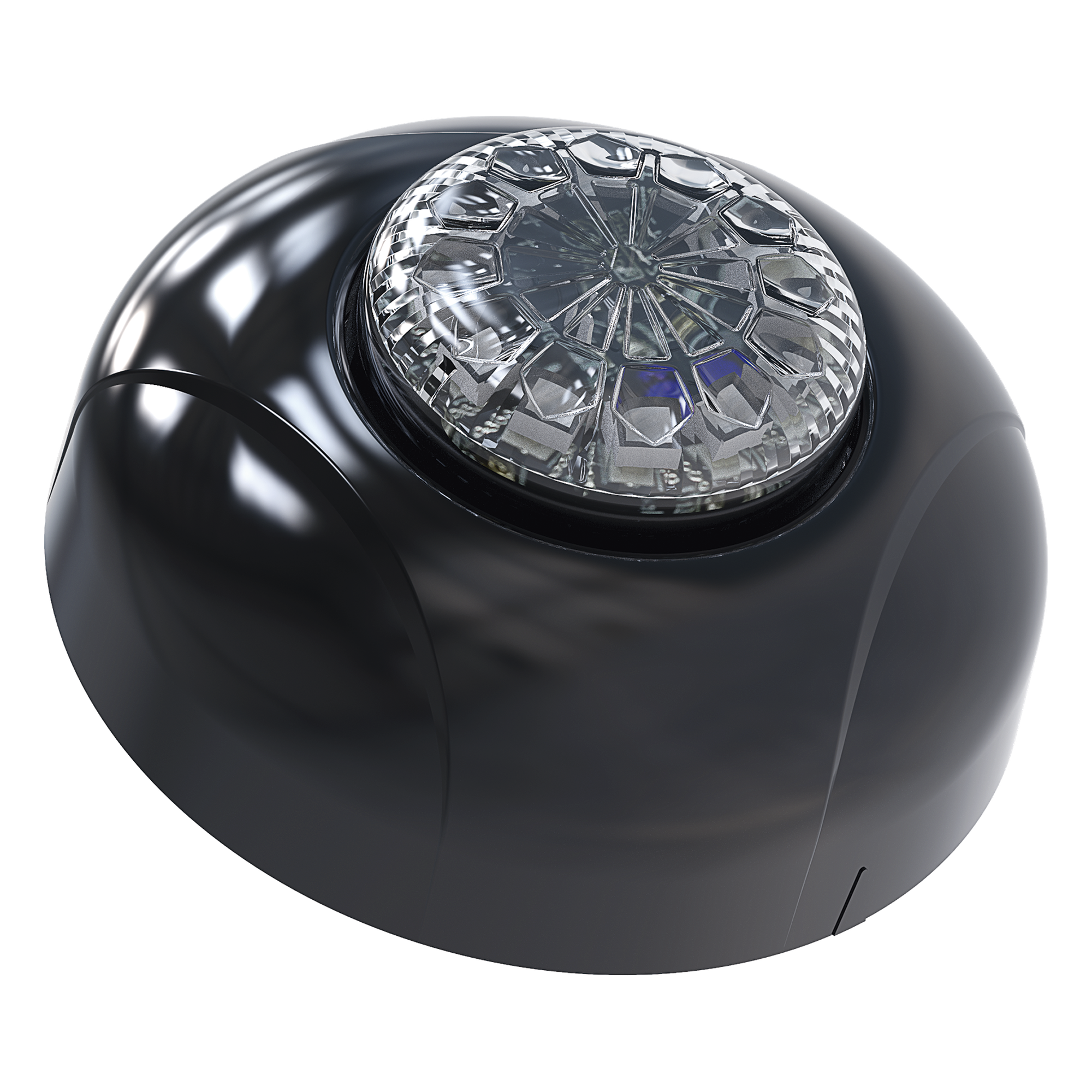 Estrobo LED / 12 LED Alta Intensidad / Rojo-Azul / Lente Transparente / Bisel Negro / IPX7 / 12 VCD — SIGNALPRO · SKU SPF12RB