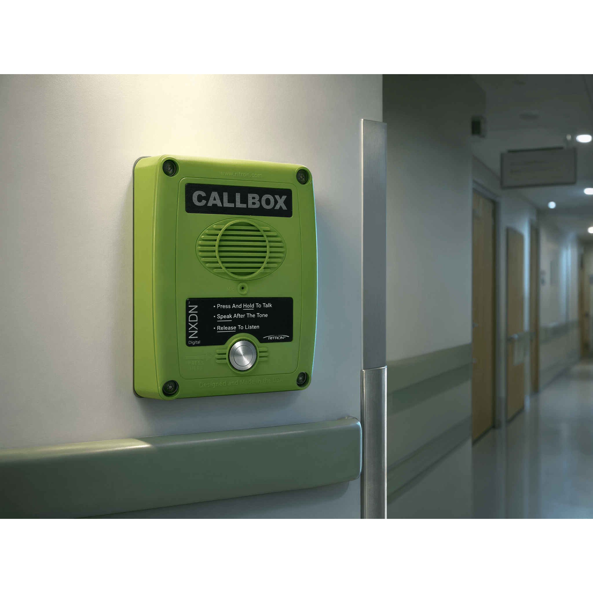 Callbox Digital NXDN / UHF 450-470 MHz / Gabinete Policarbonato / Alimentación Dual / Antena Interna / 1 Canal