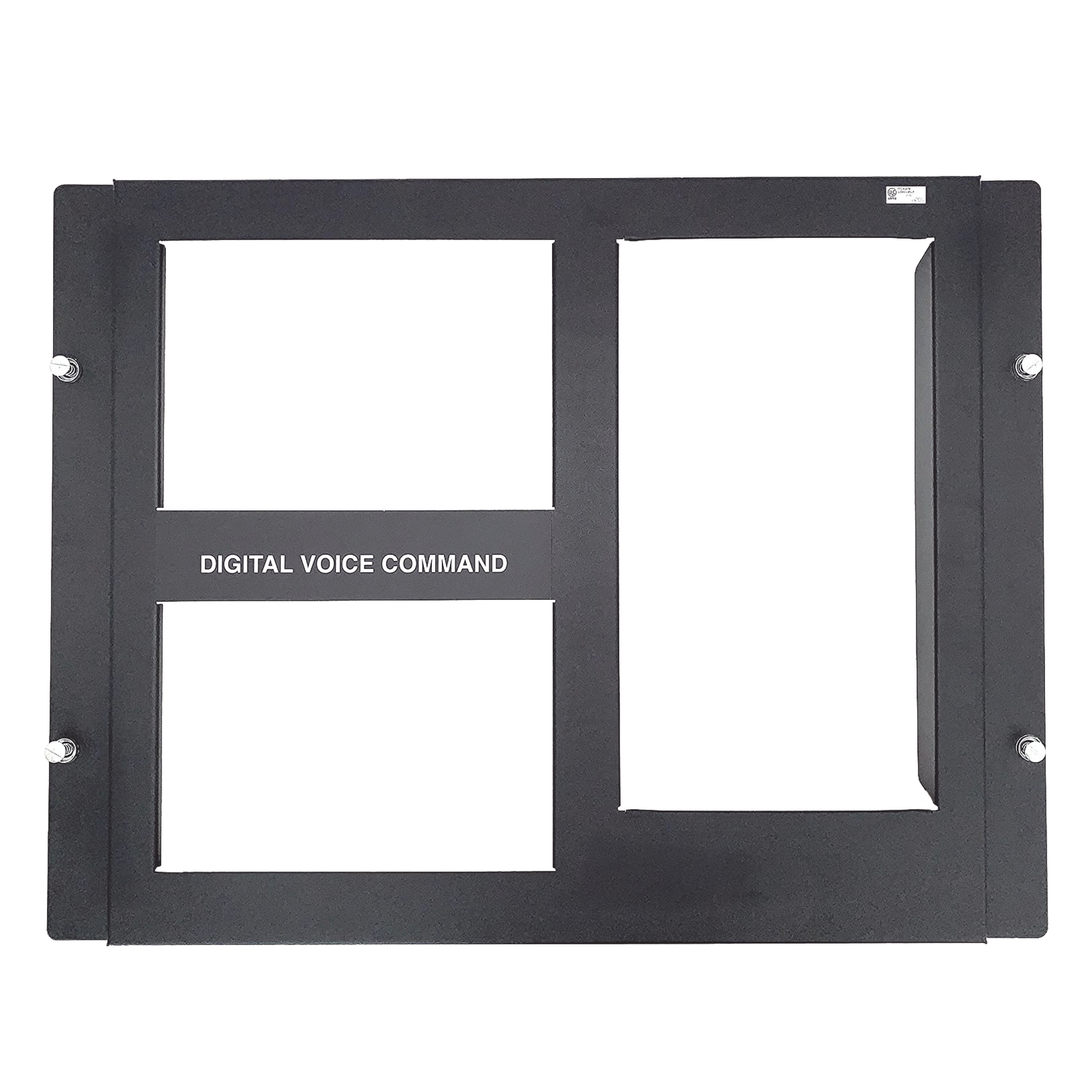 Placa de Revestimiento / Acero Calibre 16 / 439 x 439 mm (17.3 x 17.3 in) / Gabinetes CAB-4 / Negro — NOTIFIER · SKU DPA-2B