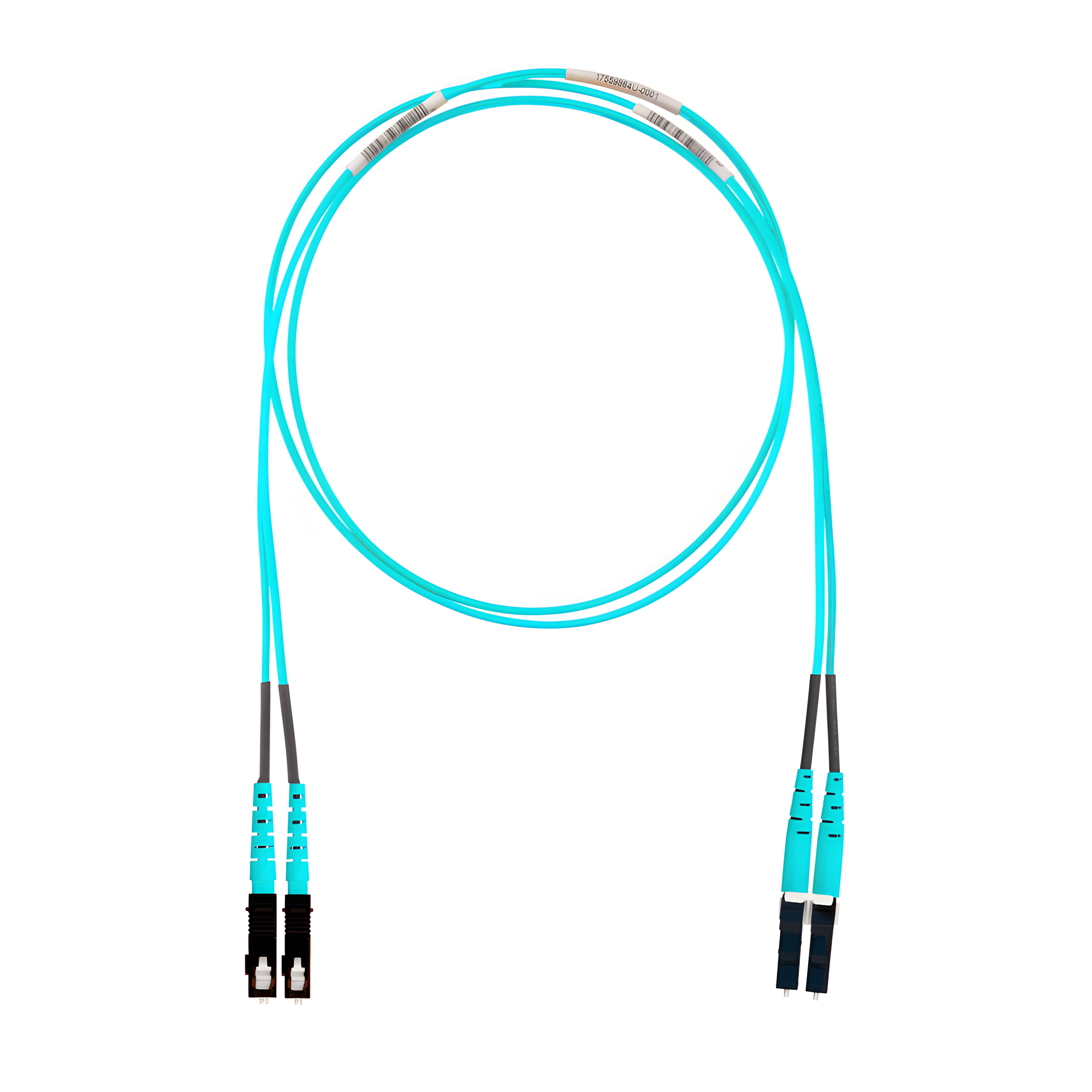 Jumper de Fibra Óptica / Multimodo OM4 50/125 / LC-SC Dúplex / LSZH / Aqua / 6 m (19.69 ft) — PANDUIT · SKU FZ2ELLNSNSNM006