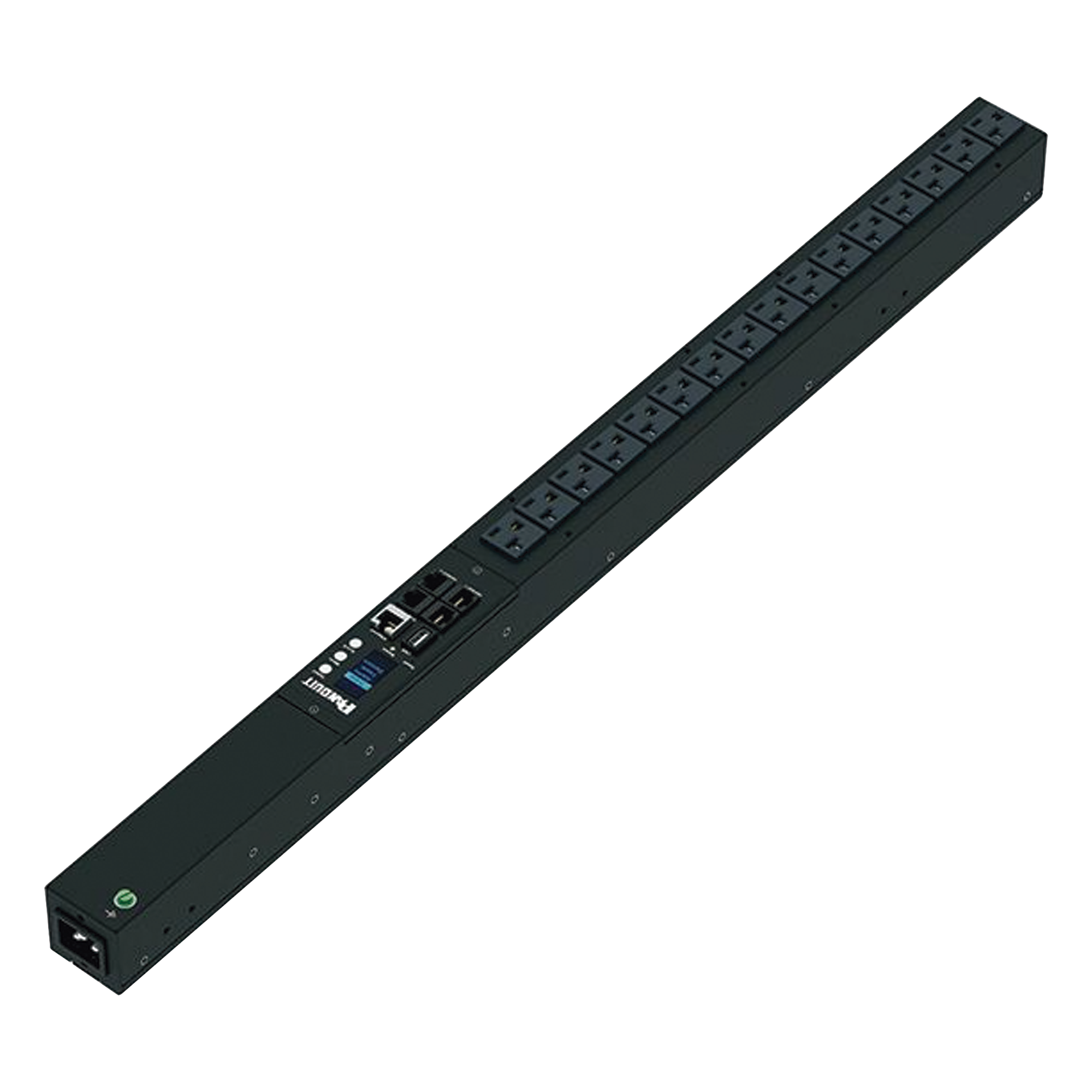 PDU Monitoreable / 16 Salidas NEMA 5-20R / Entrada NEMA 5-15P / 120 Vca / 15 A / 1.4 kVA / Instalación Vertical