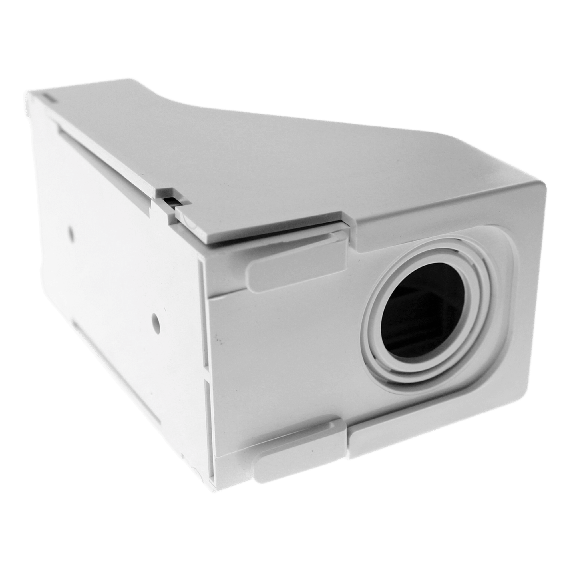 Accesorio para Techo Falso/Entrada / Conexión Tubería 1/2 a 1 In / Compatible Canaletas LD3, LD5, LD10 / Blanco Mate — PANDUIT · SKU DCEFXIW-X