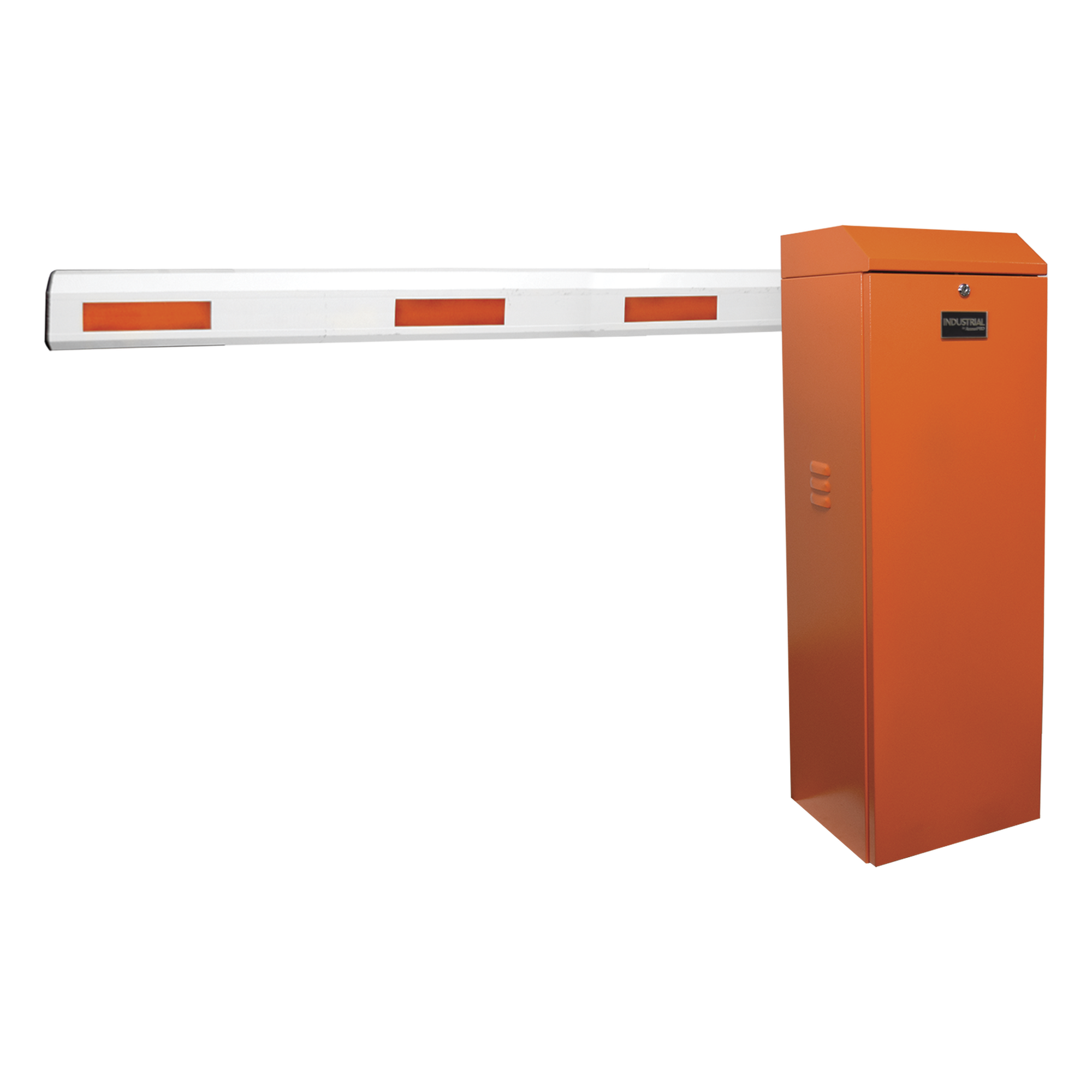 Kit de Barrera Vehicular Izquierda Color Naranja y Brazo de 3 m 