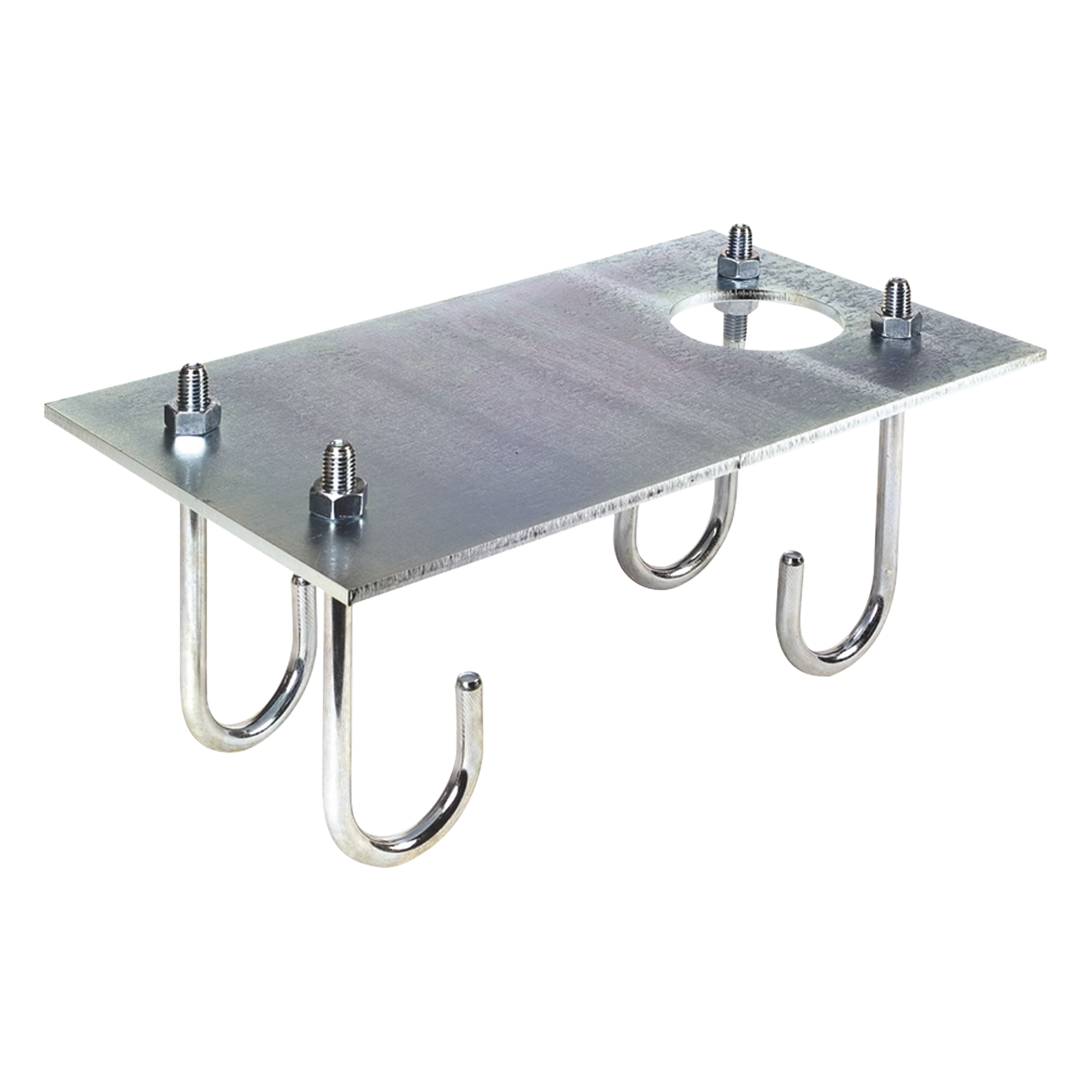 Base de anclaje / Barrera vehicular / Compatible FAAC 615 / Agujeros preperforados / Estructura reforzada · SKU 490073