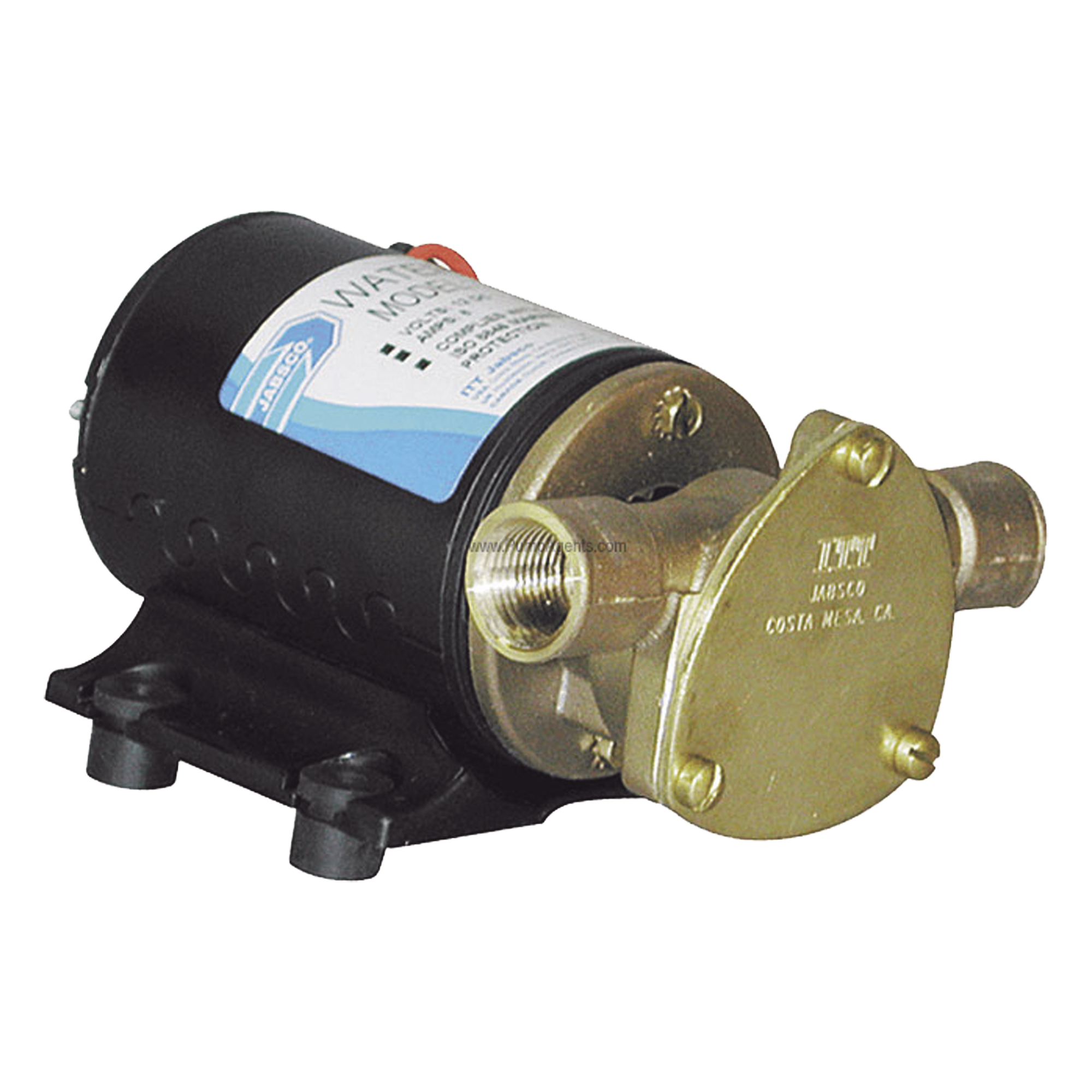 Bomba de sentina / 12 Vcd / 24 lpm (6,3 gpm) / Altura 10 pies (3 m) / Cuerpo bronce / Puertos 1 pulgada — JABSCO · SKU 18660-0121