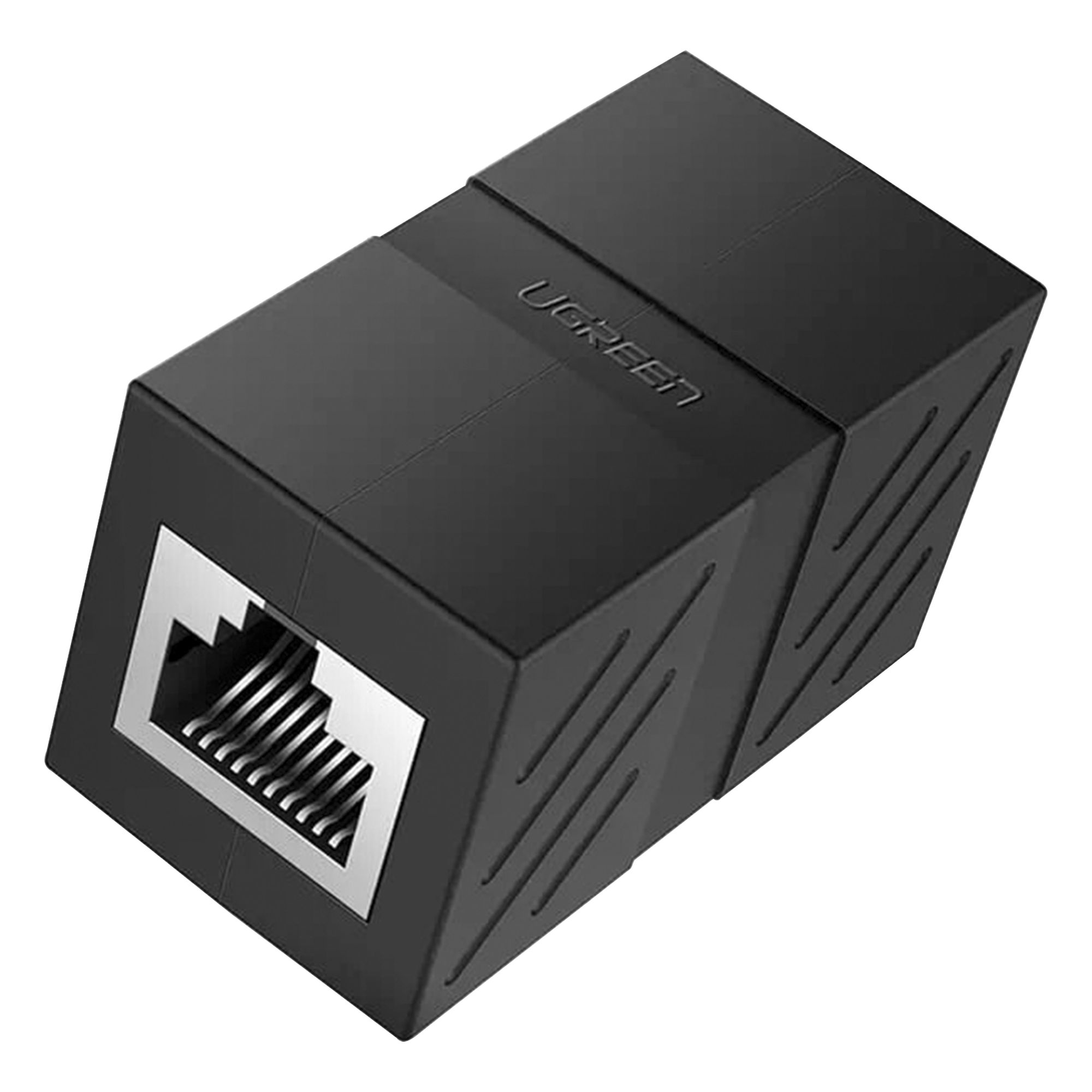 Acoplador RJ45 a RJ45 / 10 Gbps / 600 MHz / Cat7-Cat5e / Blindaje Metálico / 100 m (328 ft) — UGREEN · SKU 20390