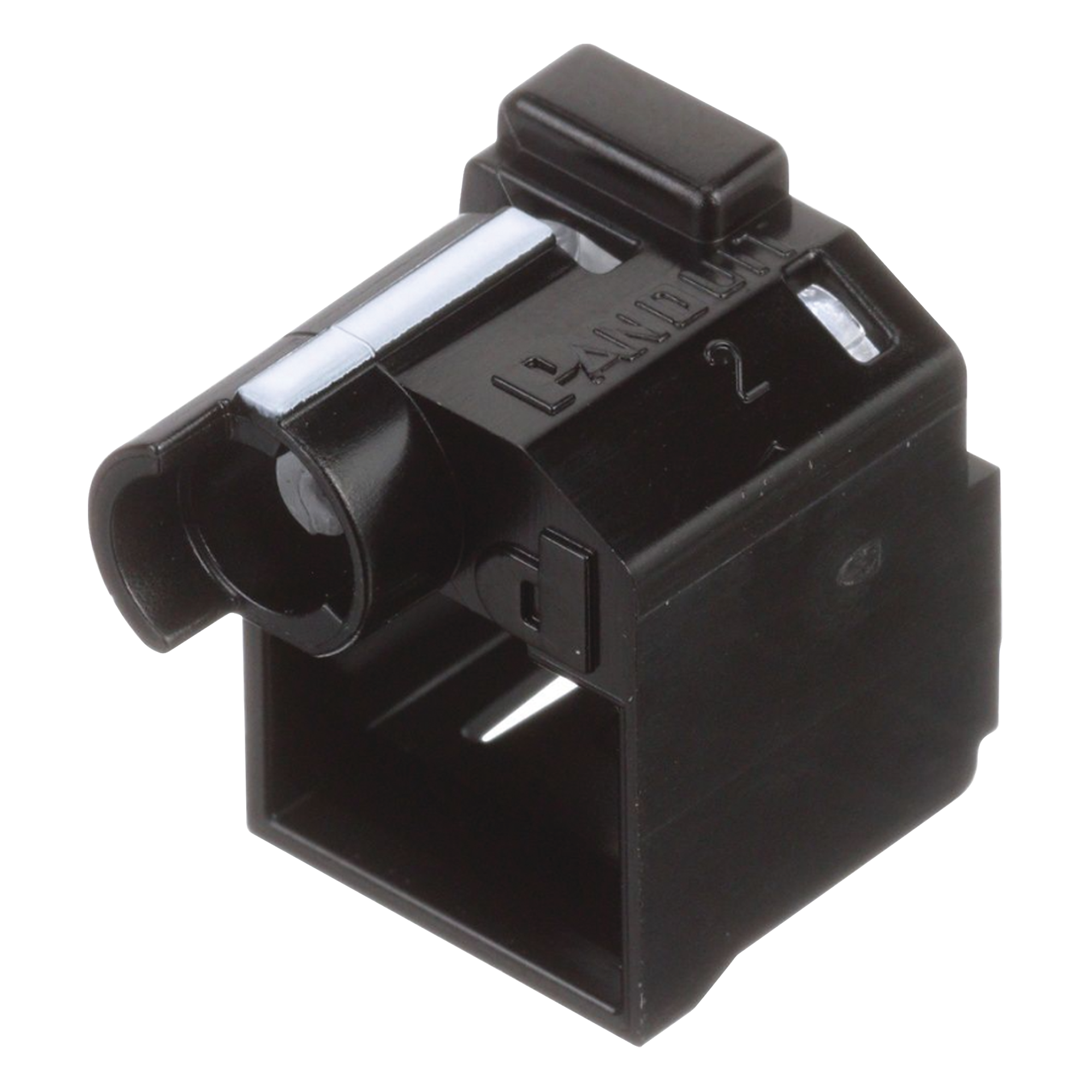 Kit de Bloqueo Anti-Desconexión RJ45 / Recesado / Policarbonato / 10 Unidades / 0.85 in (21.7 mm) Largo — PANDUIT · SKU PSL-DCPLRE-BL
