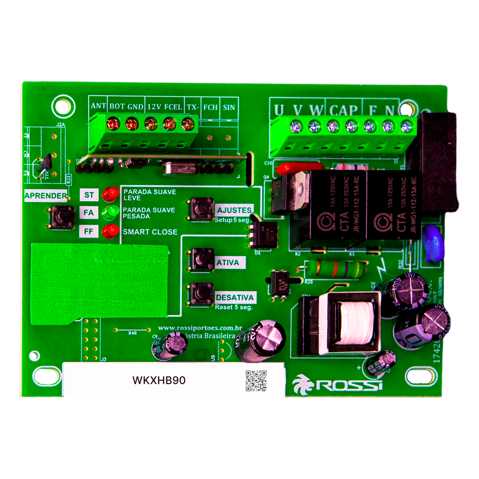 Tarjeta Electrónica / 433 MHz / Modo Turbo / Motor E-15582 / Alta Resistencia — ROSSI · SKU 17498