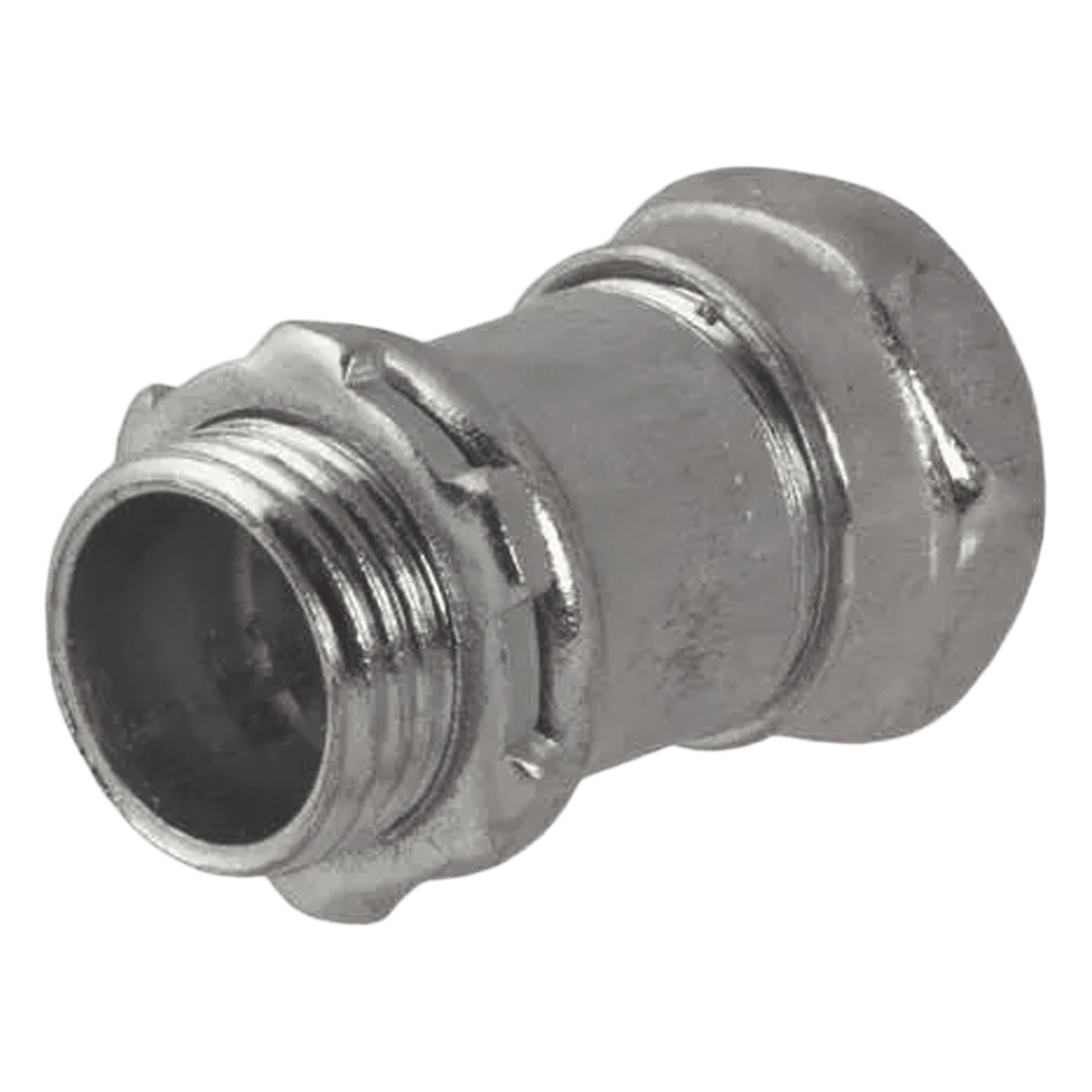 Conector Recto de Compresión / Acero Galvanizado / 1 1/4 in / Pared Delgada / 2.04 x 2.04 x 2.1 in (5.18 x 5.18 x 5.33 cm) — HUBBELL · SKU HUB-2905