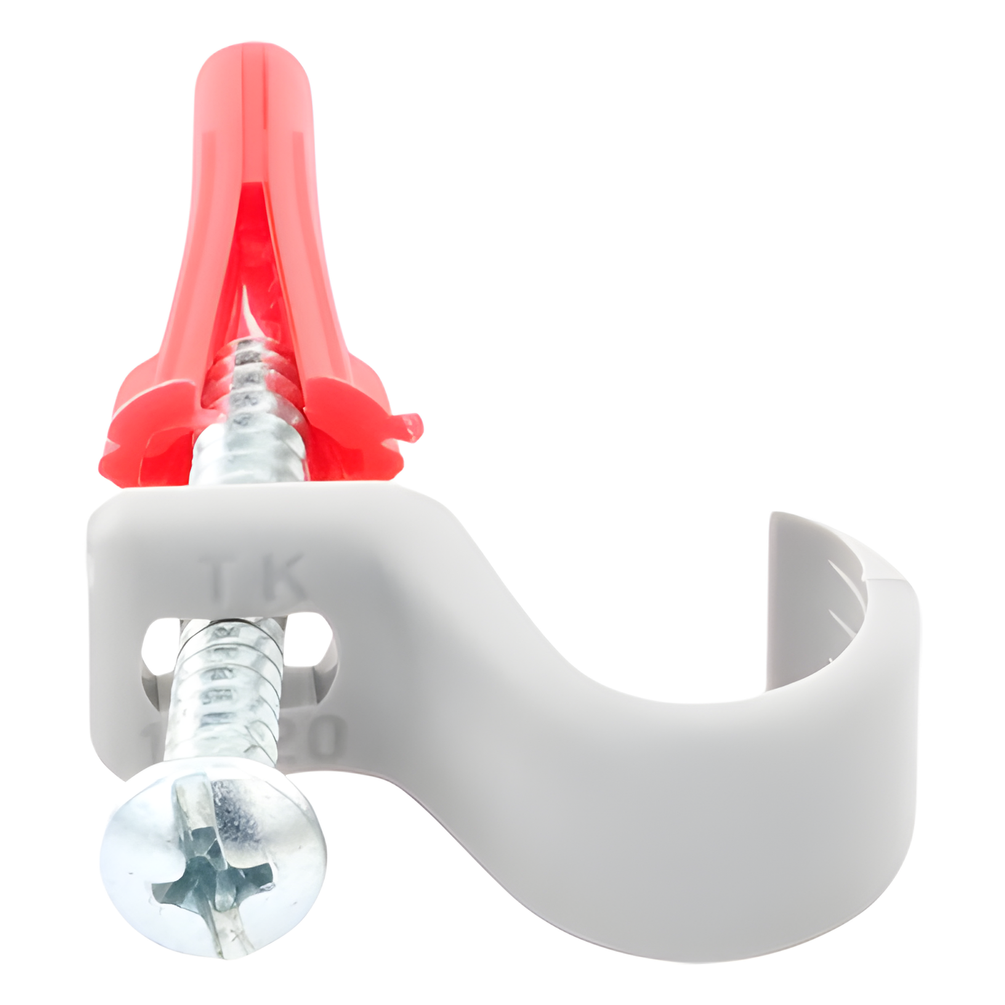 Kit de fijación / 8 grapas + tornillos + taquetes / Tubo 1/2" / Polietileno flexible / -10°C a +120°C / Interior y exterior