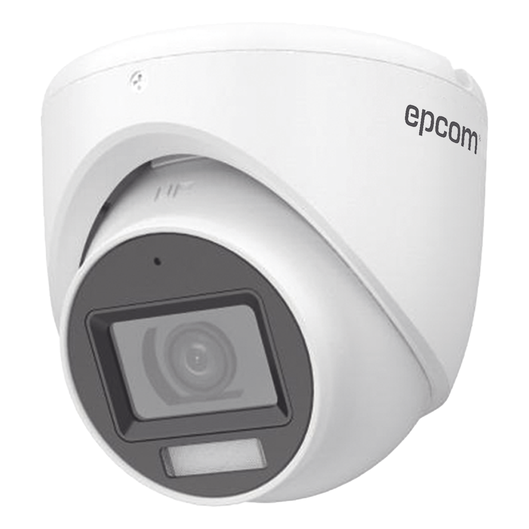 Cámara Turret TURBOHD / 2 Megapixel / Dual Light 30 m (98.4 ft) IR + 20 m (65.6 ft) Luz Blanca / Gran Angular 101° / IP67 / Audio Integrado / 4 Tecnologías / Metal — EPCOM PROFESSIONAL · SKU E8-TURBO-DLX