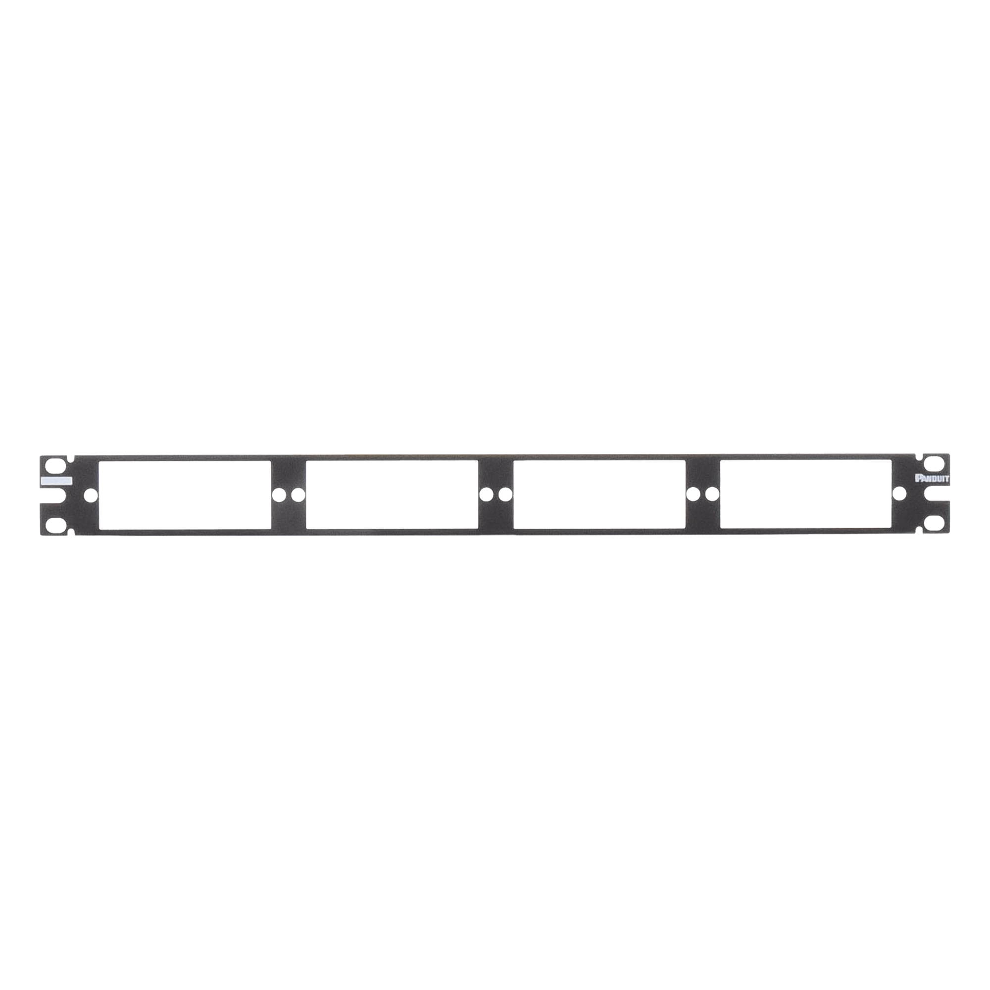 Patch Panel de Fibra Óptica / 1UR / 19 pulgadas / 4 Placas Acopladoras / 1.58 x 0.14 x 0.04 pies
