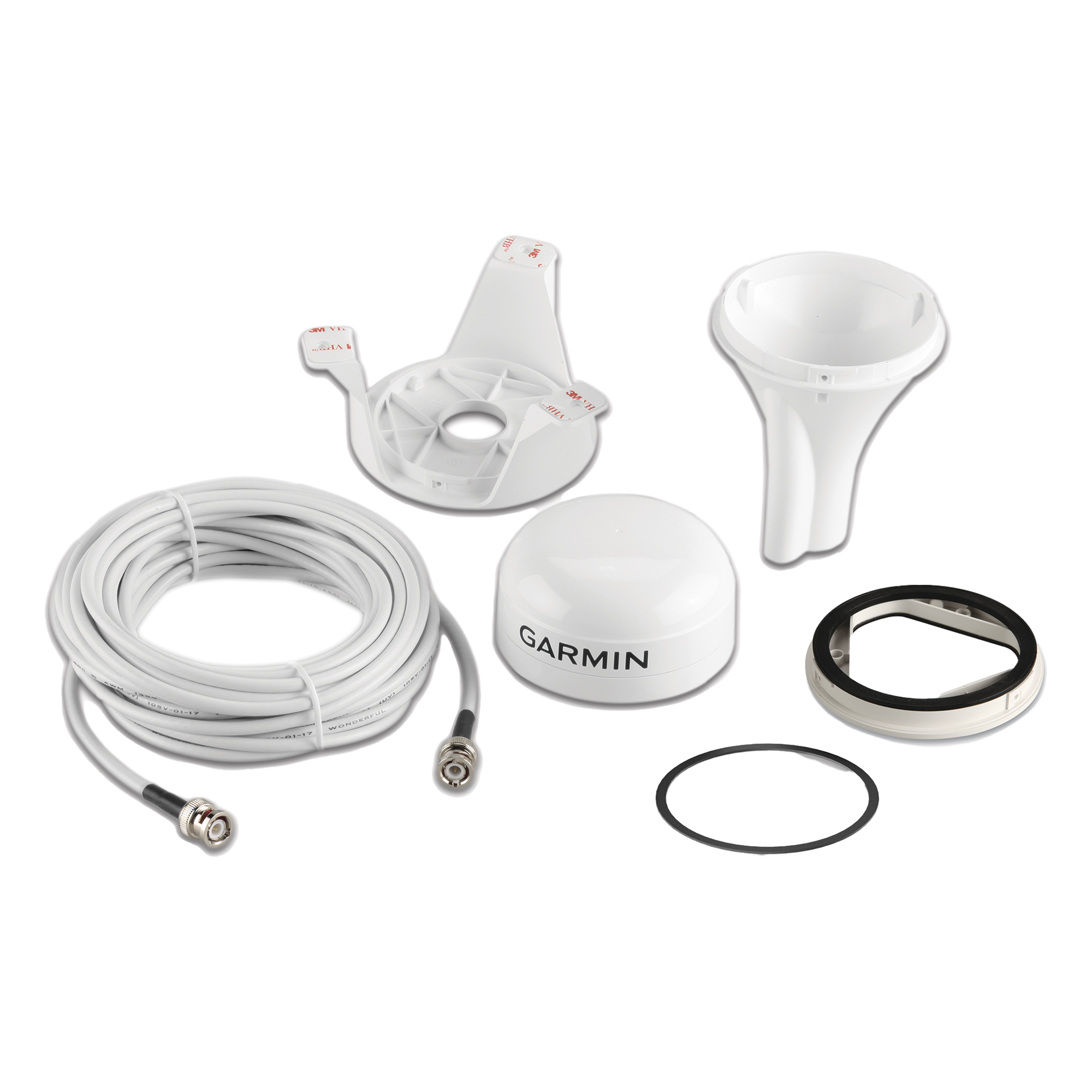 Antena GPS / GLONASS y Constelaciones / IPX7 / Rango -30 a 80 °C / Cable 10 m (32.8 ft) / 3 Métodos de Montaje — GARMIN · SKU 10-12017-00