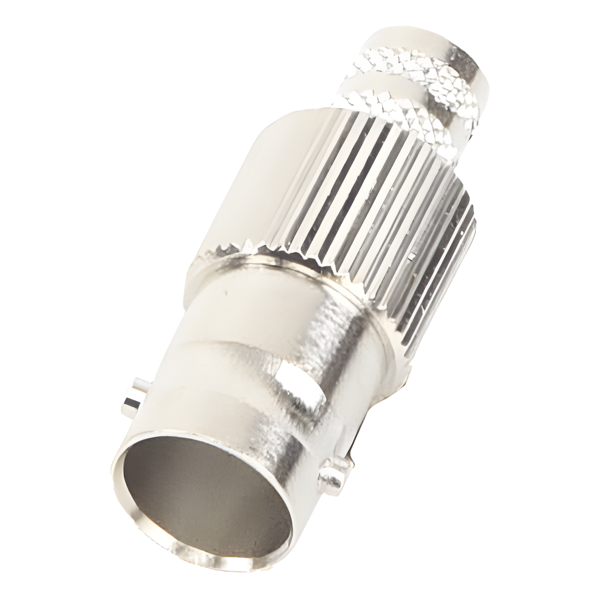 Conector Coaxial BNC Hembra / 75 Ohm / Anillo Plegable / RG-6/U / Níquel-Oro-Teflón / 25 mm — RF INDUSTRIES,LTD · SKU RFB-1724-Q
