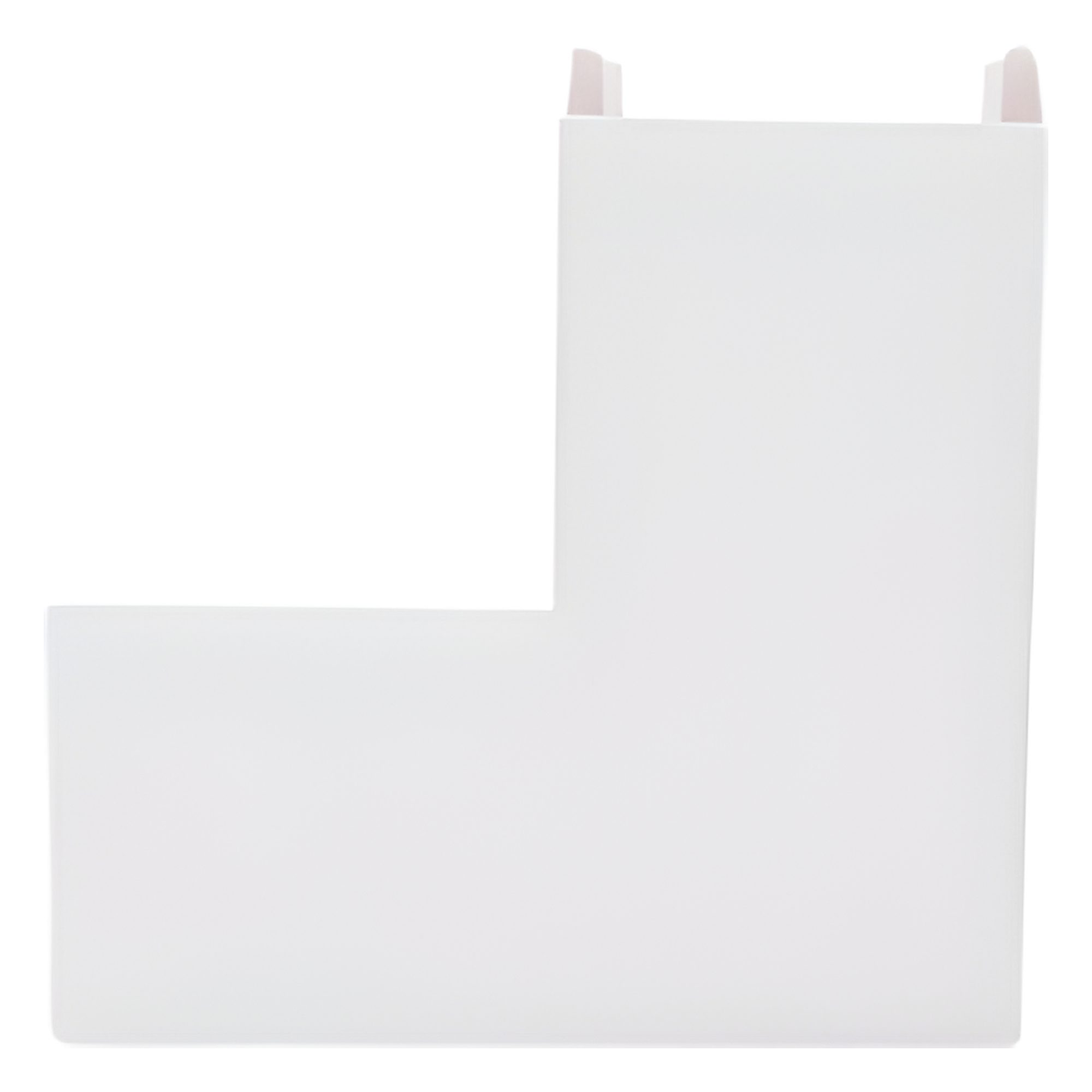 Sección en "L" color blanco de PVC auto extinguible,  para canaleta TEK100 (5576-12100)