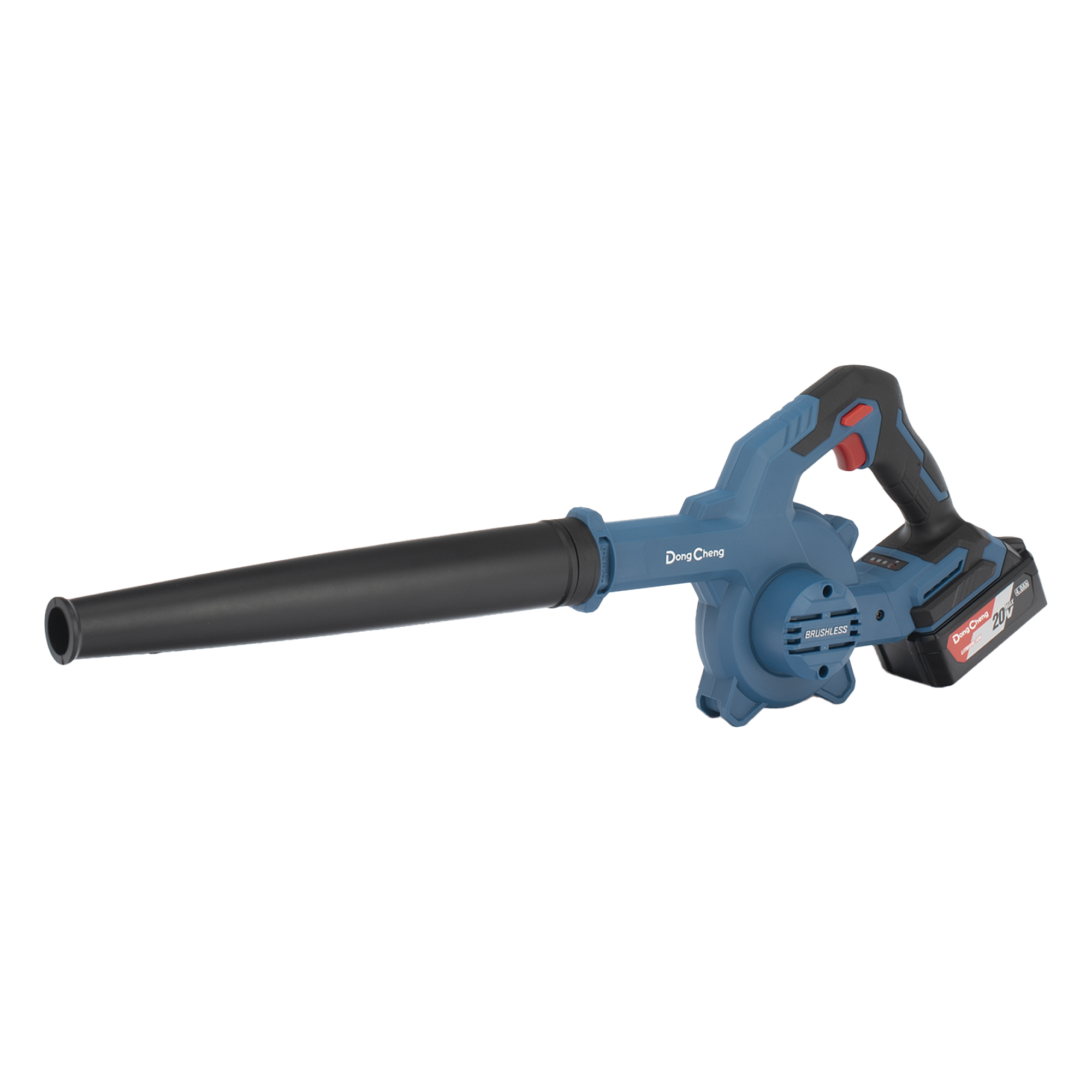 Sopladora Inalámbrica / 20V / Motor Brushless / 3 Velocidades 11000-18000 RPM / 67-110 CFM / 1.9 kg — DONGCHENG · SKU DCQ-F32-DM