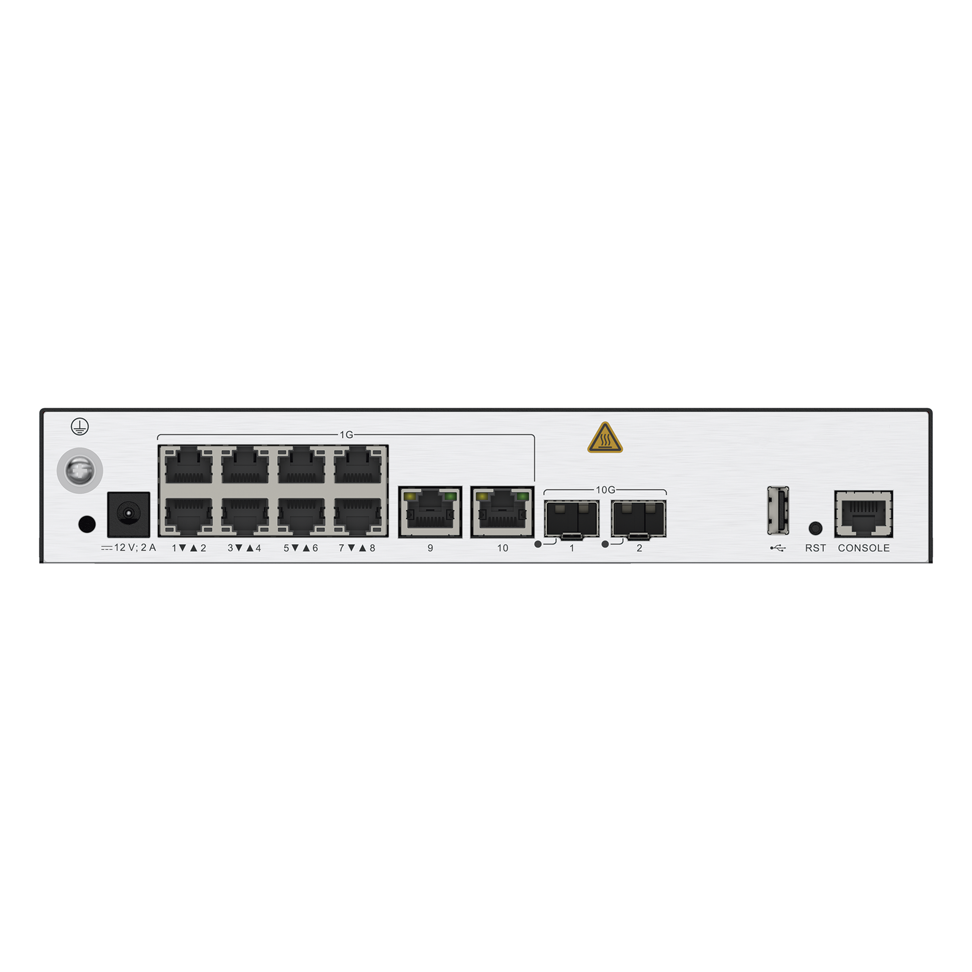Controladora de Puntos de Acceso / 10 puertos Gigabit / 2 puertos 10GE SFP+ / Hotspot 2.0 / Roaming Capa 2 y 3 / Rendimiento 10 Gbps / 256 APs / 2048 Clientes — HUAWEI · SKU AC650-256AP