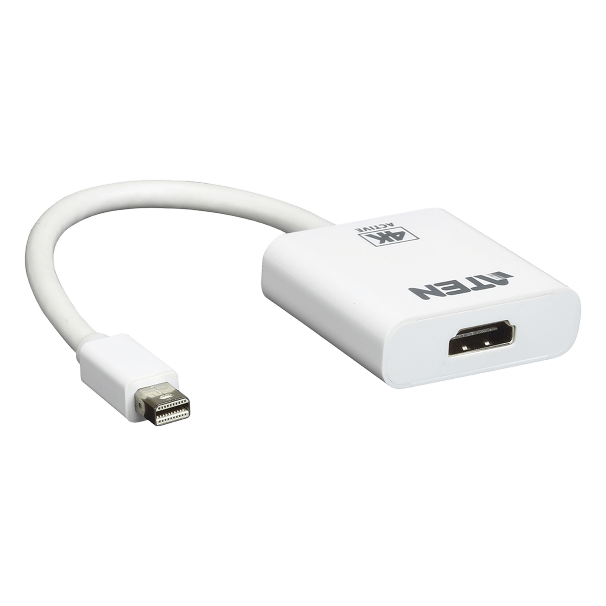 Adaptador activo / Mini DisplayPort a HDMI / 4K@30Hz / DisplayPort 1.2a / HDCP 1.3 / 6.89x1.77x0.59 in — ATEN · SKU VC981