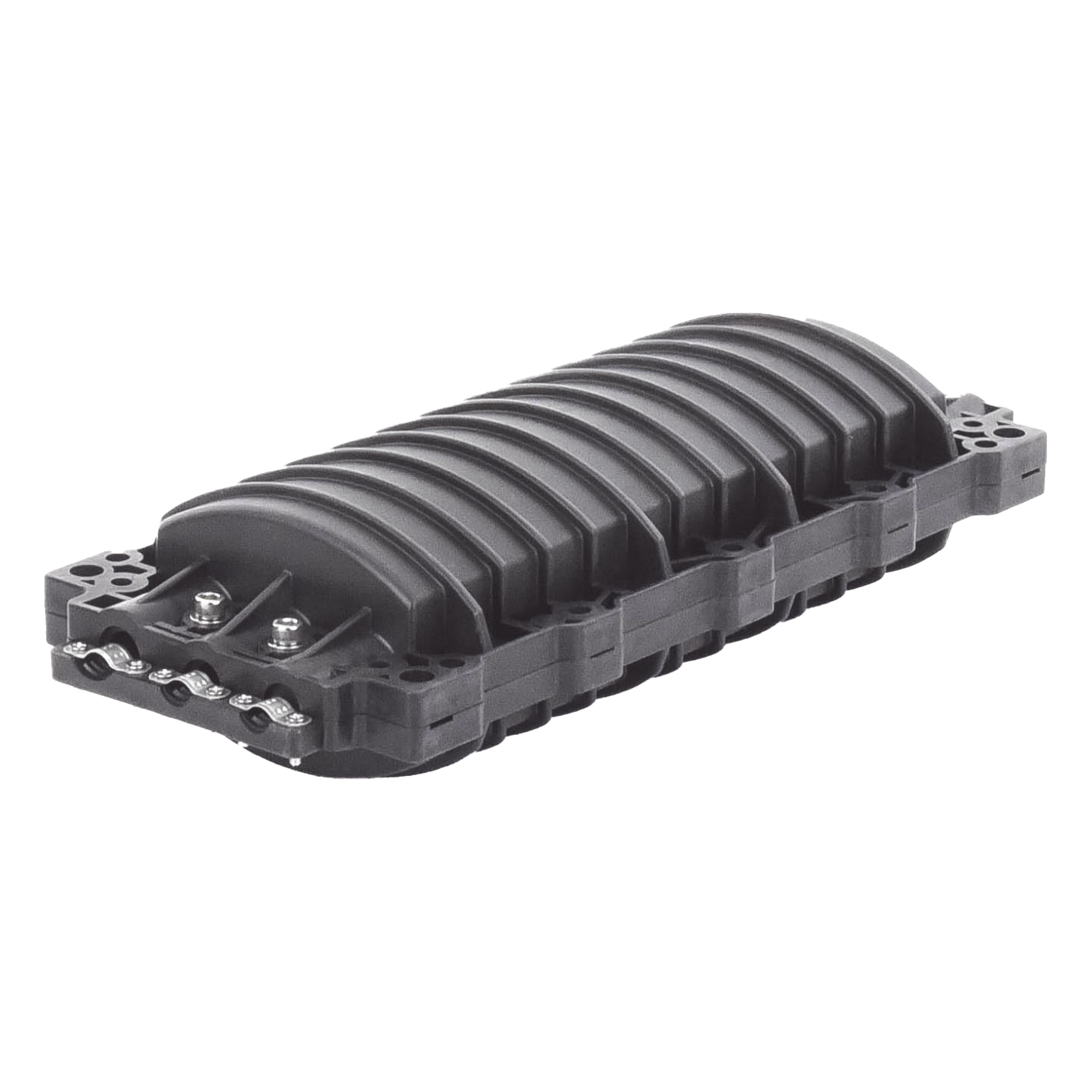 Caja de Distribución de Fibra Óptica Horizontal / 96 Empalmes / IP68 / 3 Puertos / 7-15 mm