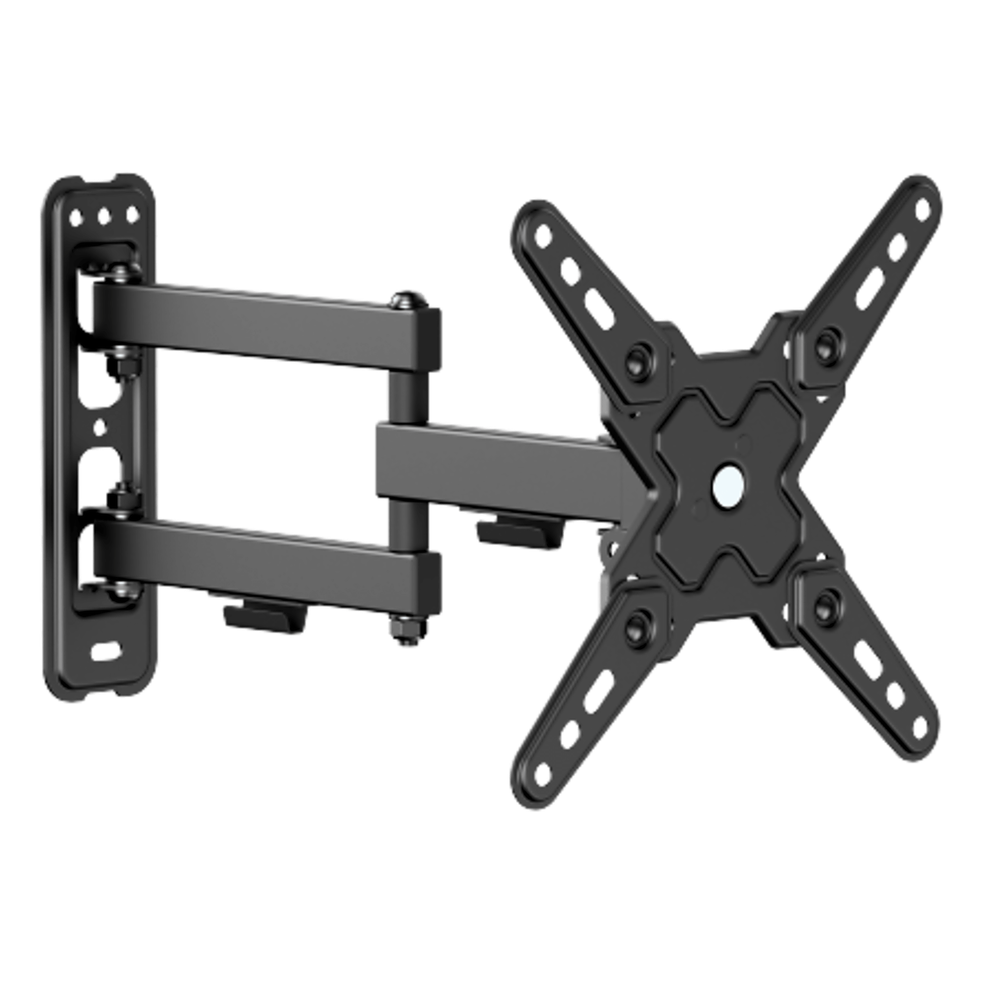Soporte de Pared Articulado para Pantallas / VESA 75x75 a 200x200 / Hasta 43 Pulgadas / Carga 20 kg (44 lbs) / Movimiento Completo / Perfil 66 mm — BRATECK · SKU LDA40-223