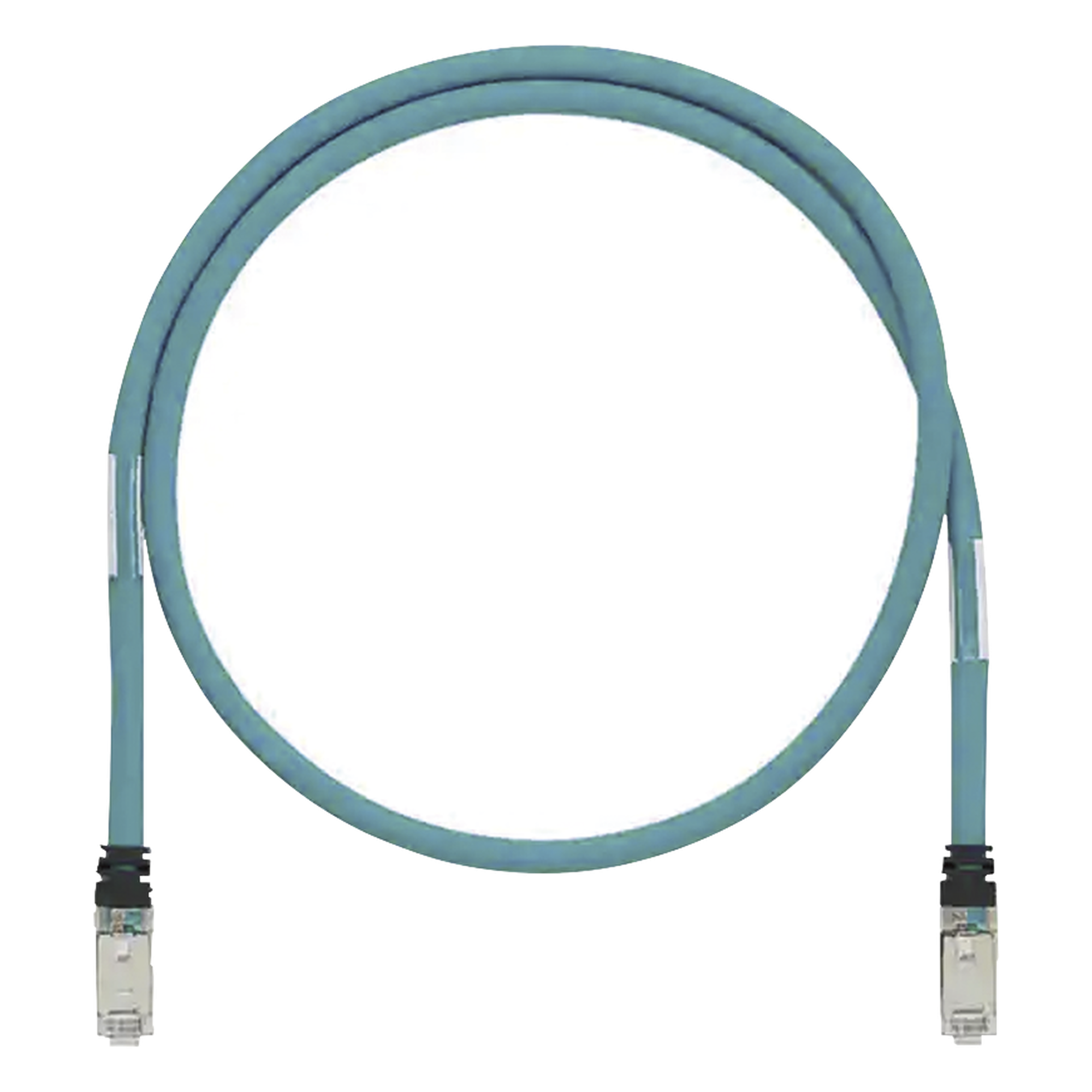 Patch Cord Industrial Cat6A / 600V / SF/UTP Blindado / 26 AWG / 2 m (6.56 ft) / Aqua — PANDUIT · SKU ISTPH6X2MTL