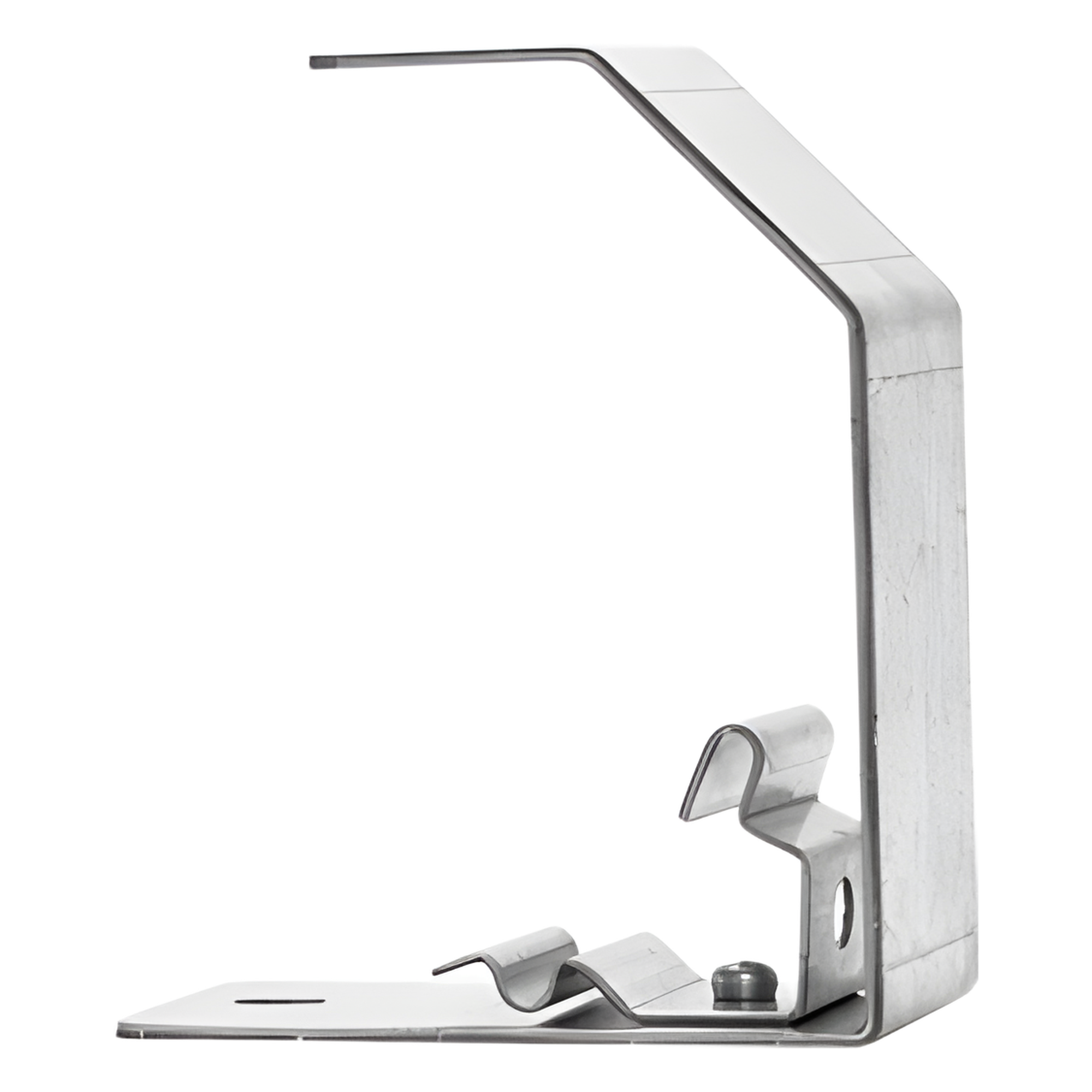 Estribo de Suspensión / Charolas 50 y 100 mm / Acabado Electro Zinc / Fijación Directa / Espacios Reducidos — CHAROFIL · SKU MG-64-161EZ