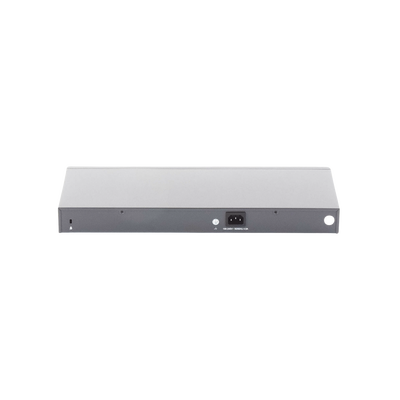 Switch no administrable de 16 puertos 10/100/1000Mbps y PoE af/at, 2 puertos SFP hasta 250W.