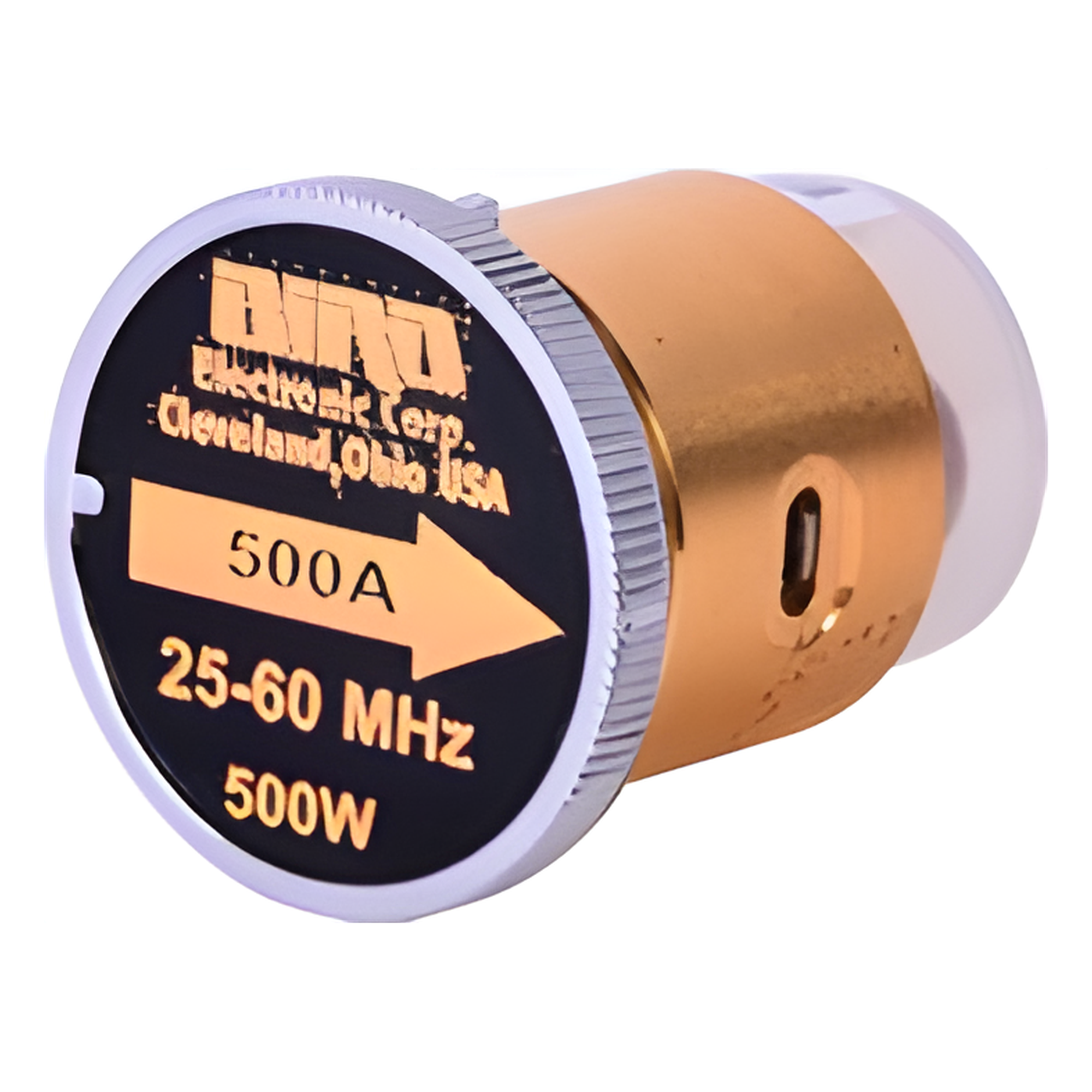 Elemento de Medición en Línea / 500 Watt / 25 a 60 MHz / Conectores N Hembra / 7/8" / Precisión ±5% — BIRD TECHNOLOGIES · SKU 500A