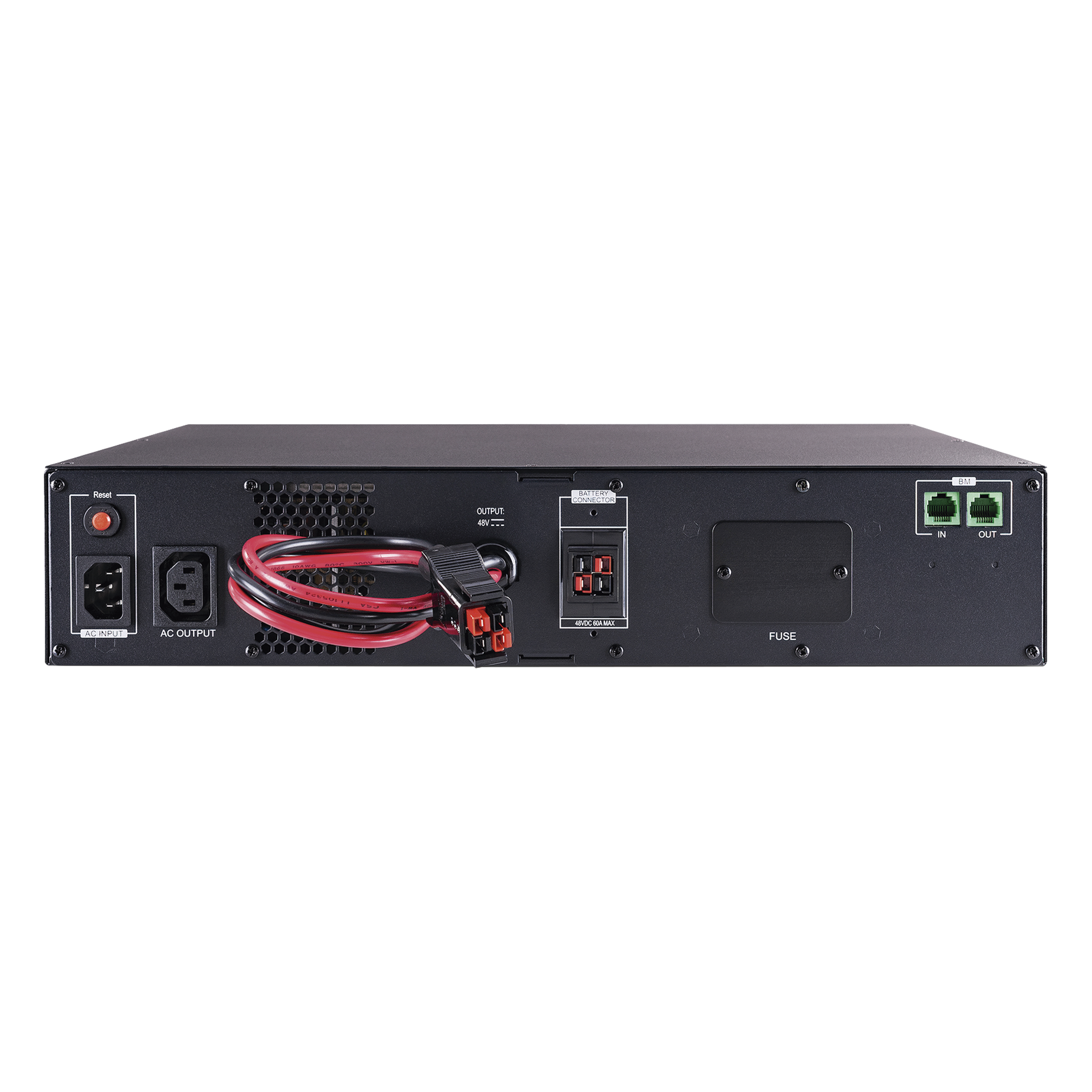 Módulo de Baterías Externas / 48V / 60A / 8 Baterías 12V 7Ah / Intercambiables en Caliente / Carga Directa