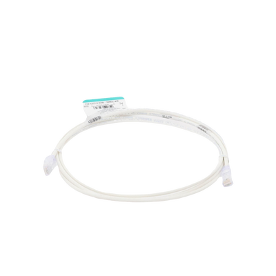 Cable de Parcheo TX6, UTP Cat6, Diámetro Reducido (28AWG), Color Blanco Mate, 2.13 Metros (7 Pies)