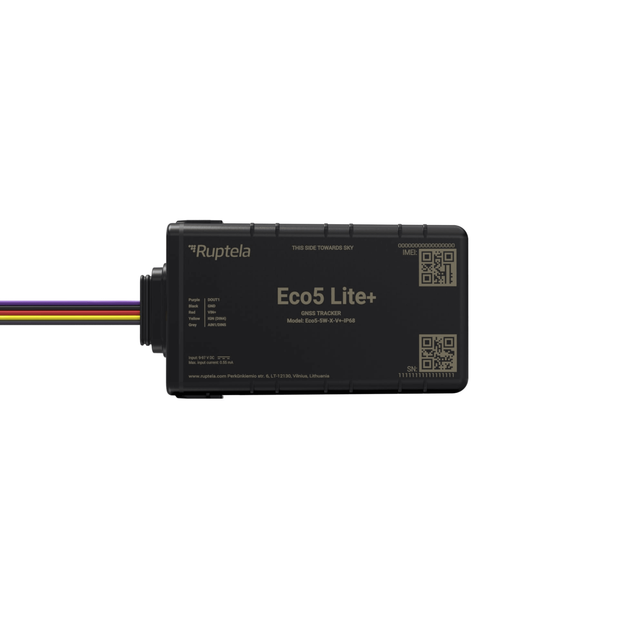 Rastreador Vehicular y Monitoreo de Flota / IP68 / BLE 5.0 y GNSS / LTE CAT1 y LTE-M con Respaldo 2G / GNSS U-blox / MiKado IP54 / Acelerómetro de 3 Ejes / Suministro 9-32 V / Batería Interna
