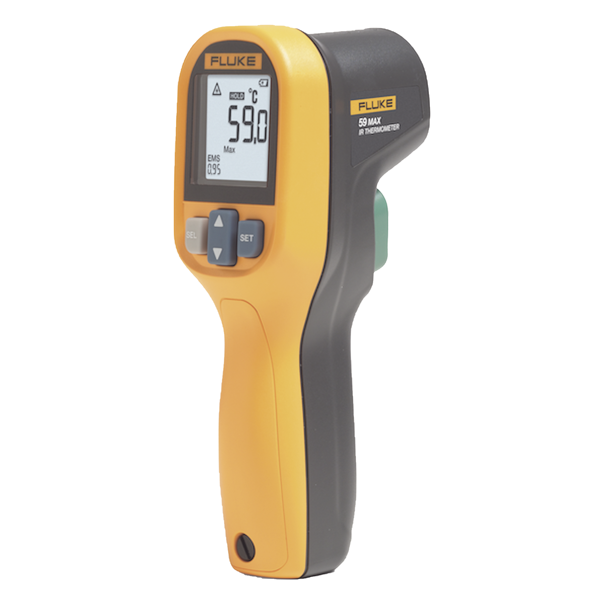 Termómetro IR / -30 °C a 500 °C / Precisión ±1.5% / Relación D:P 10:1 / Emisividad Ajustable / 500 ms — FLUKE · SKU FLUKE-59MAX+ESP
