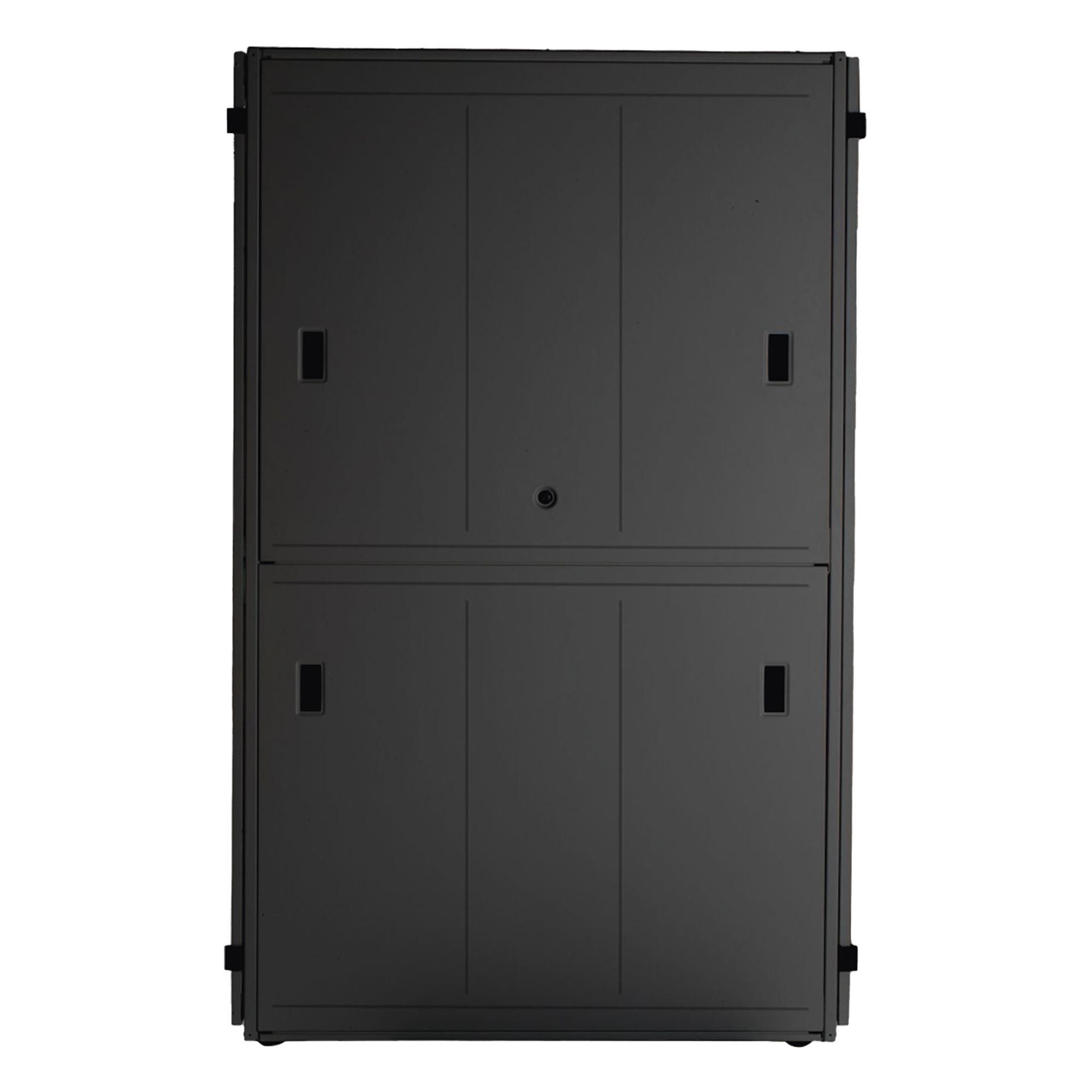 Gabinete para Centros de Datos / 42 UR / 600 mm Ancho / 1070 mm (3.51 ft) Profundidad / Carga 1588 kg / Puerta 80% Perforación / Acero Soldado