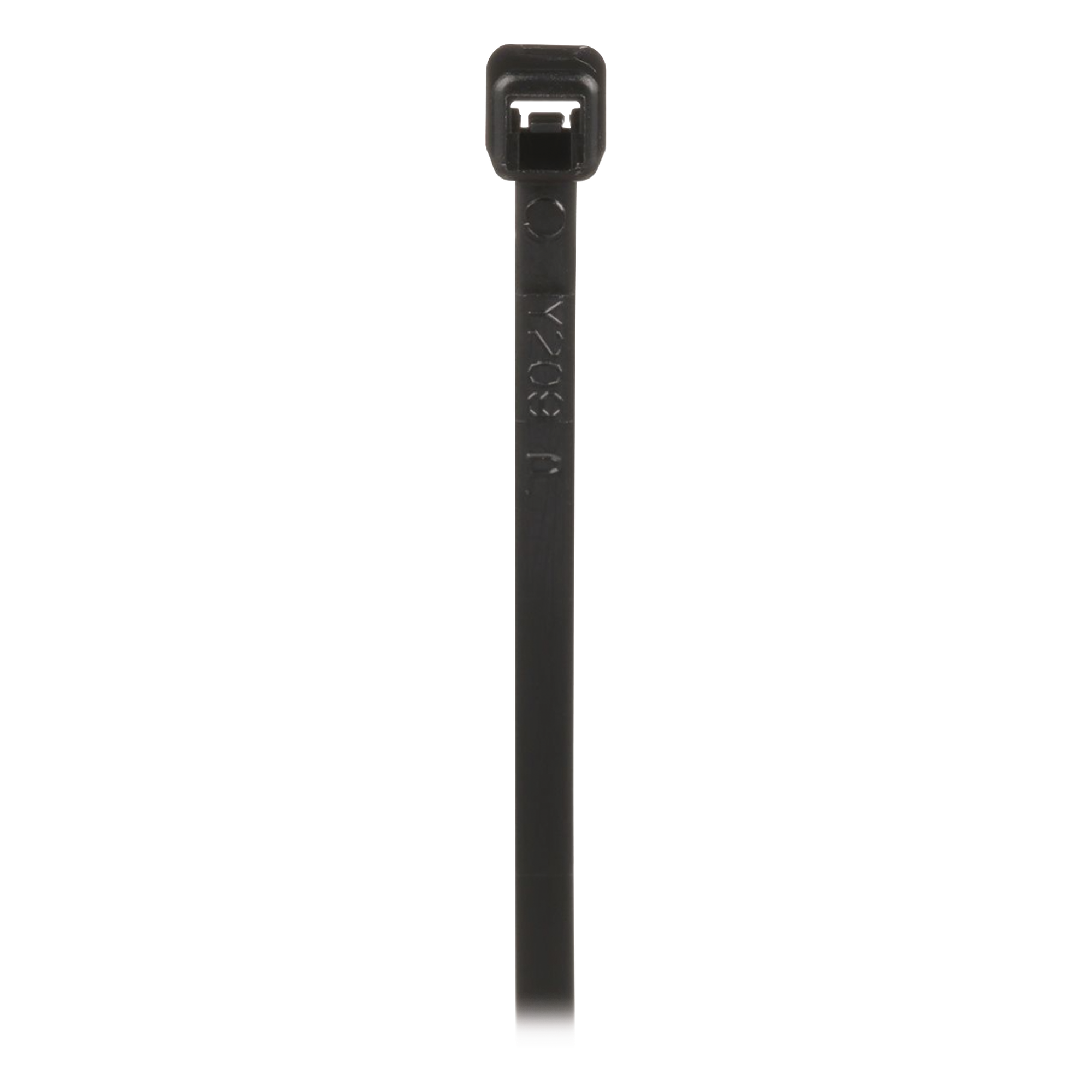 Cincho de Bloqueo / 203 mm (8 in) largo / 2.5 mm ancho / Nylon 6.6 UV / Negro / 1000 pz — PANDUIT · SKU PLT2M-M0