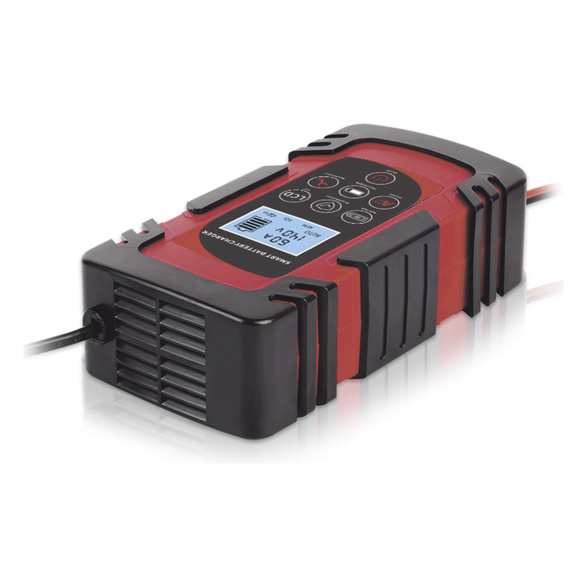 Cargador de Baterías / 12 o 24 Vcc / hasta 40 Ah / 4, 6 o 8 A / Display LCD