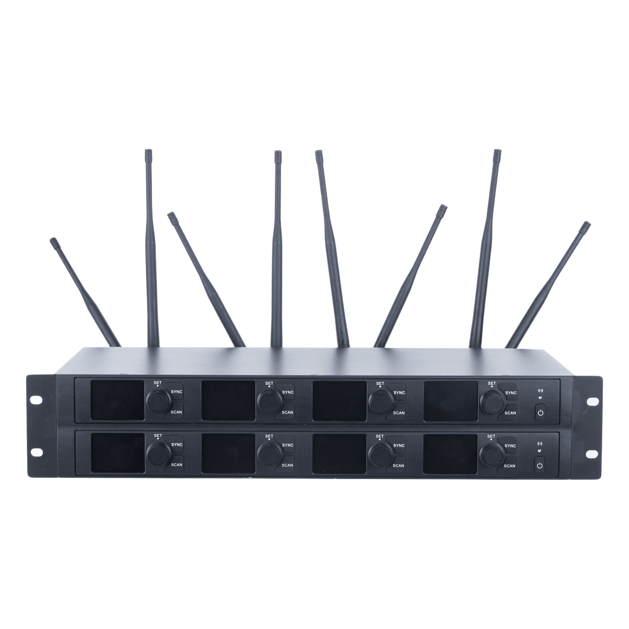 Receptor Inalámbrico / 8 Canales / U-Band 540-690 MHz / Modulación PI/4-DQPSK / Pantalla TFT-LCD 2.2" / Salida Balanceada y Desbalanceada / Encripción de Audio — EPCOM PROAUDIO · SKU EP-598U