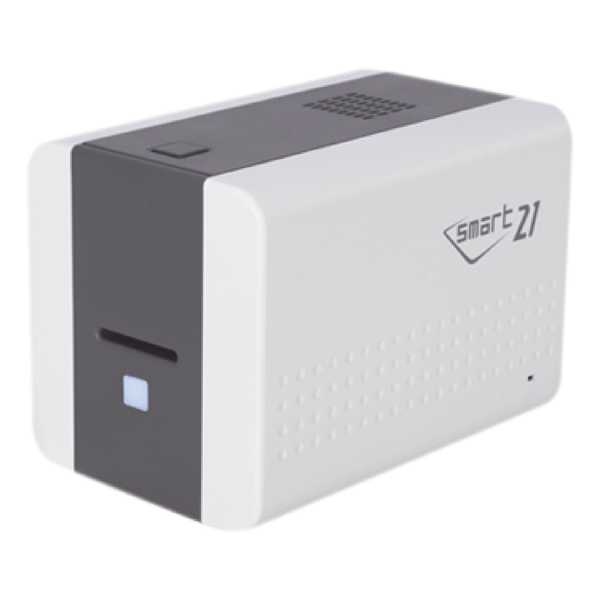 Impresora de Tarjetas Semi- automática SMART21 / Ingreso de Tarjetas Manual/Incluye Ribbon, Software y 100 Tarjetas PVC — IDP · SKU SMART21SK