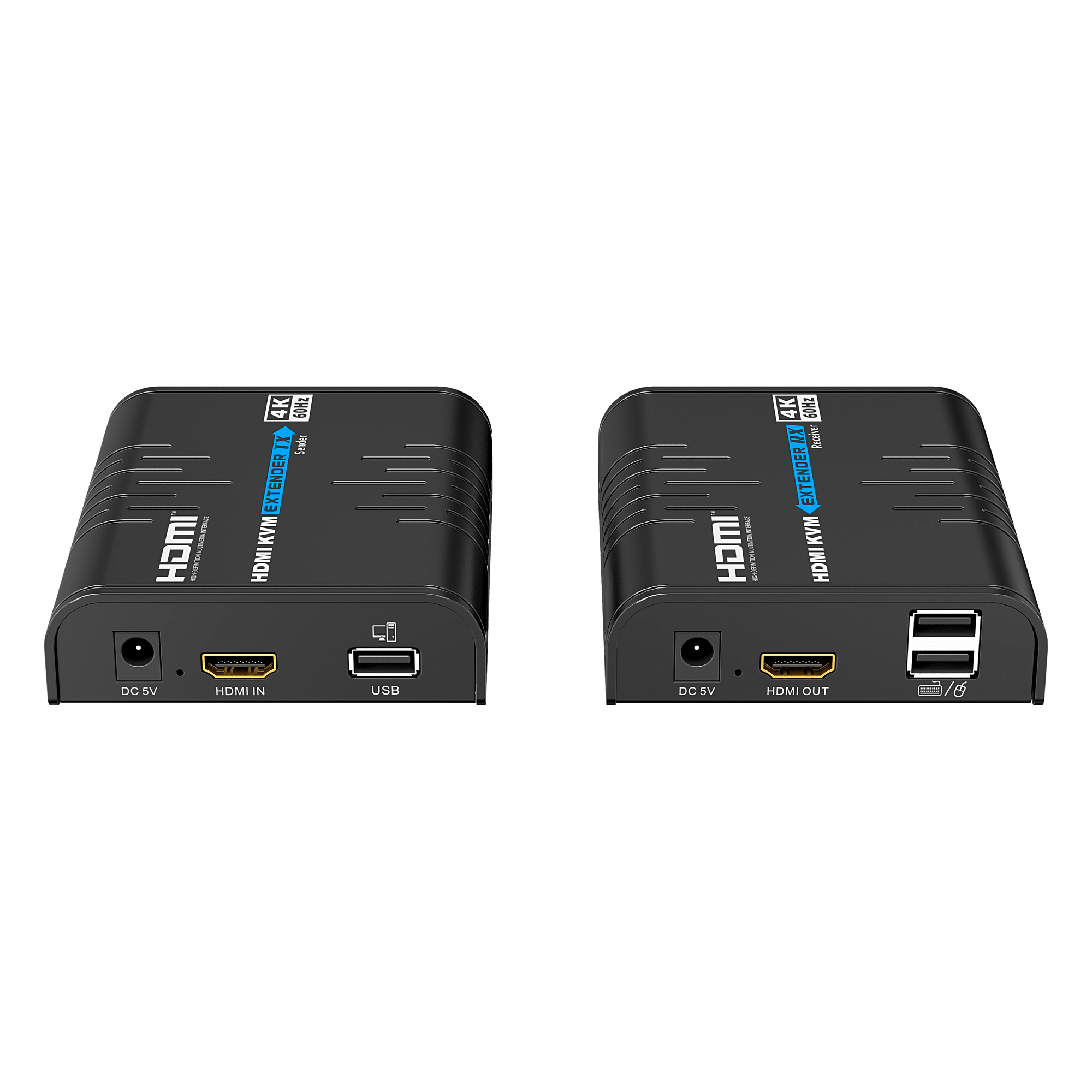 Extensor KVM HDMI / 4K 60 Hz / 120 m (393.7 ft) con CAT6 / 18 Gbps / HDCP 2.2 / Latencia 120-170 ms / IPColor Stream / Matriz 256x256