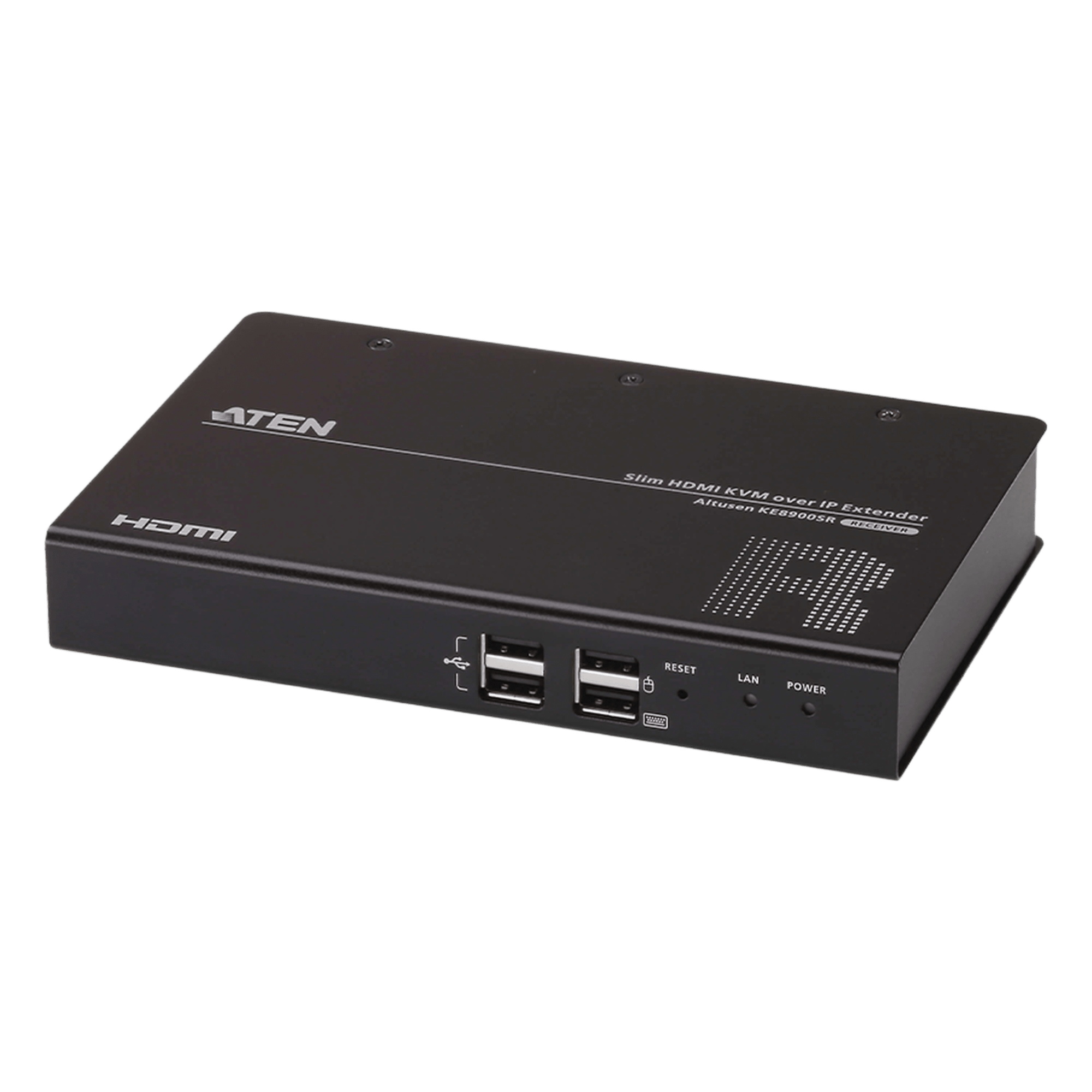 Receptor KVM sobre IP / HDMI 1920x1200@60Hz / Sin Pérdidas / 2 Puertos USB 2.0 / LAN 10/100/1000 Mbps — ATEN · SKU KE8900SR