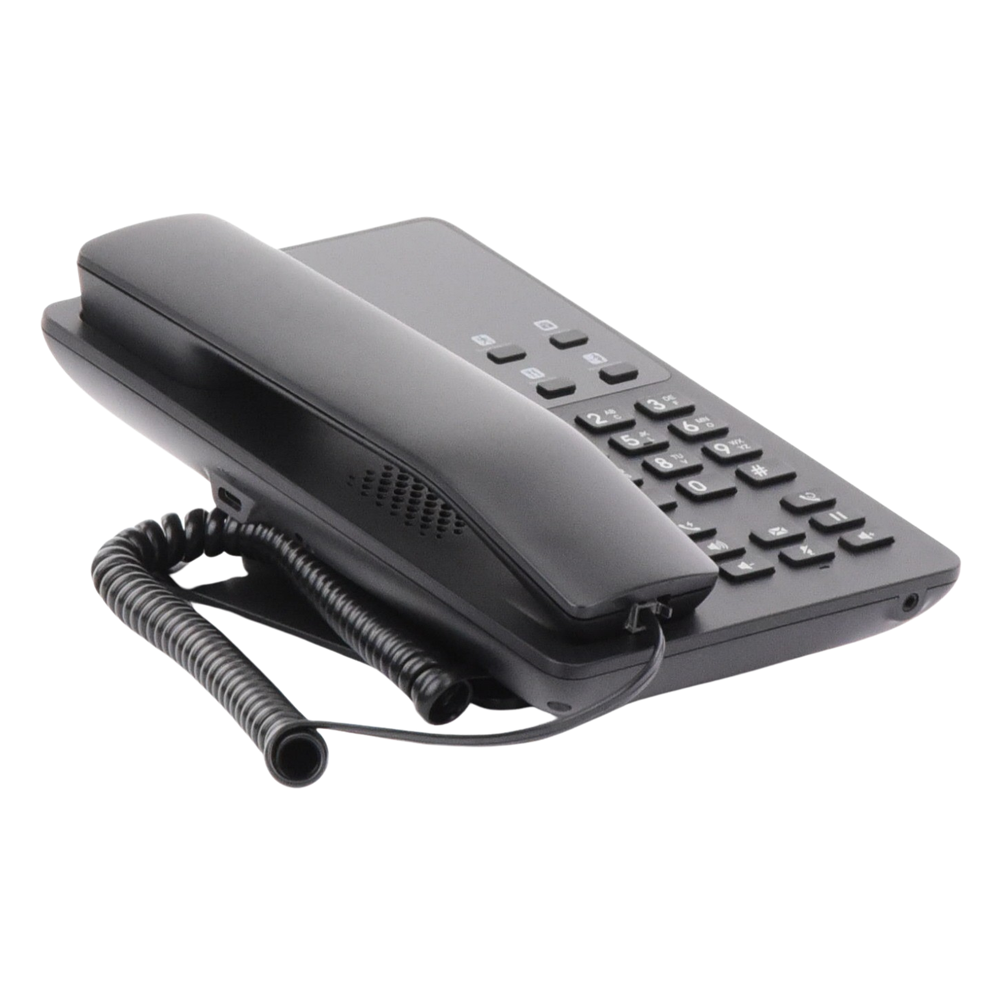 Teléfono IP Hotelero / 2 Líneas SIP / Audio HD Opus / 6 Teclas Programables / 10 Marcación Rápida / Montaje Pared o Escritorio